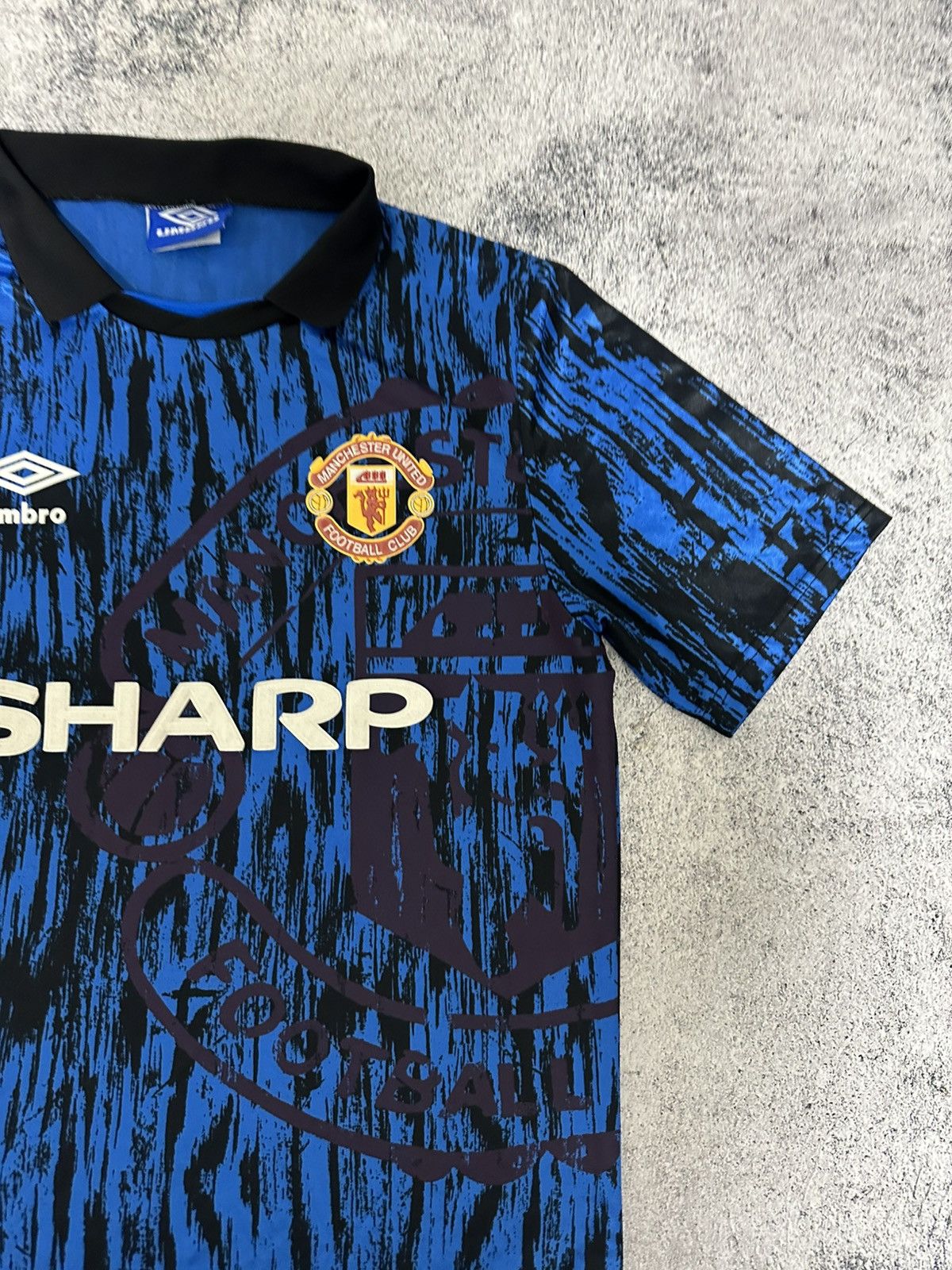 Umbro 1992/1993 Manchester United Cantona Umbro Jersey Vintage Size US L / EU 52-54 / 3 - 6 Thumbnail