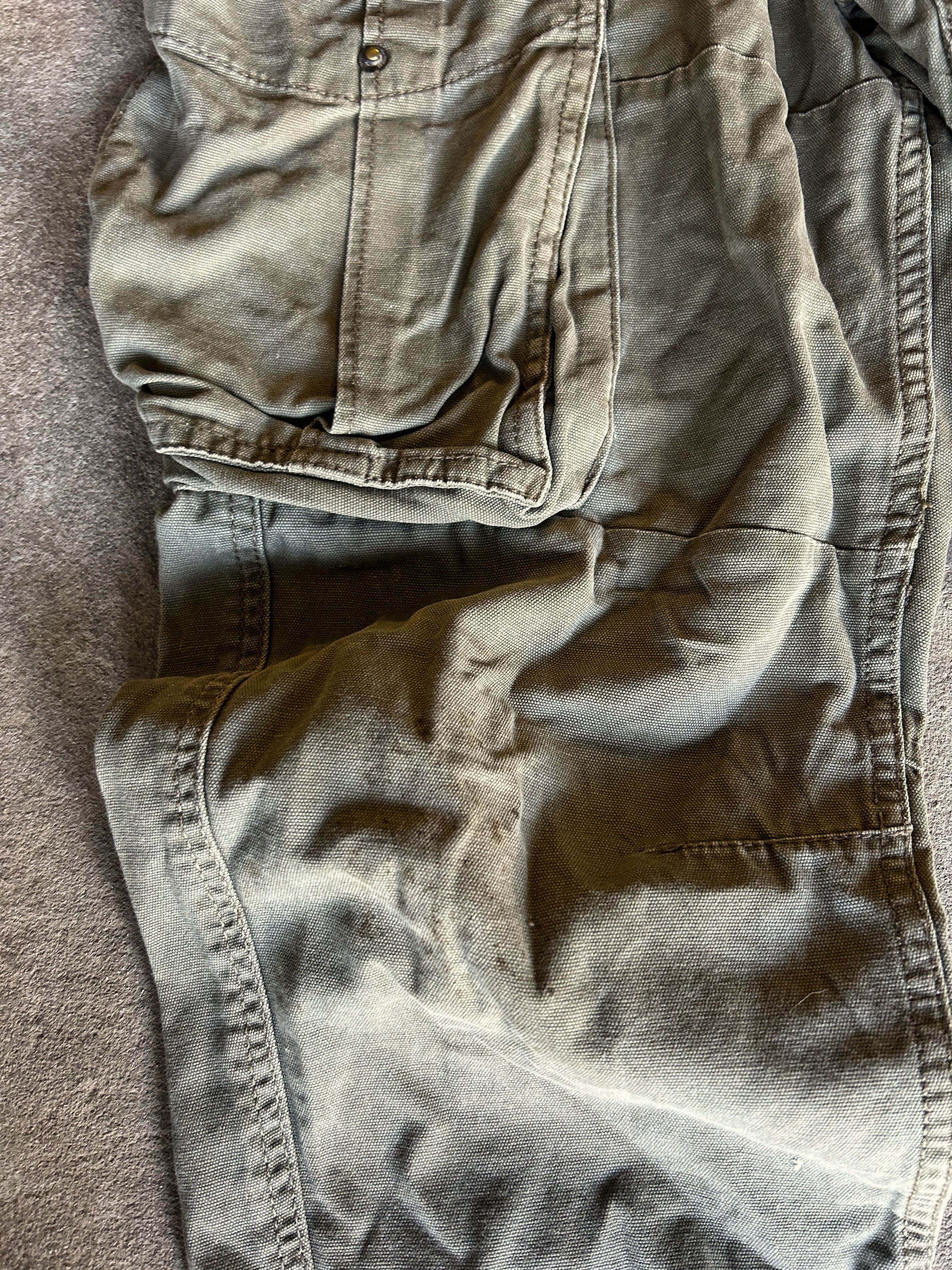 Vintage Vintage Olive Cargo Pants Wide Leg Military Utility Style Size US 32 / EU 48 - 6 Thumbnail