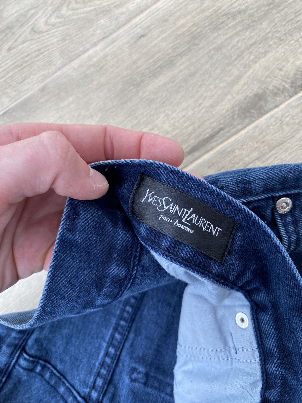 Yves Saint Laurent Metal Logo Jeans