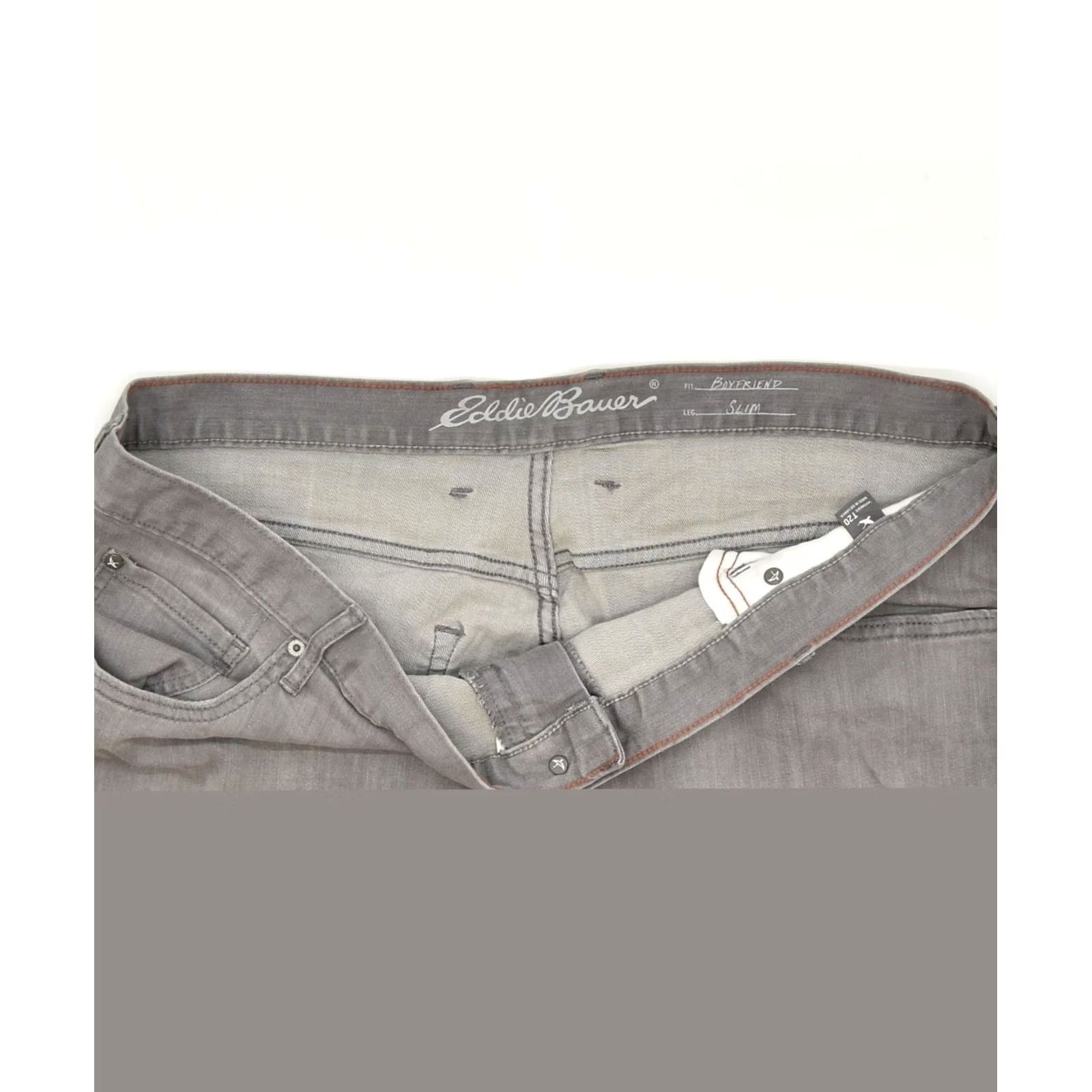 Eddie Bauer EDDIE BAUER Jeans Womens 40 Grey Slim Boyfriend Cotton Classic W40 L34 Size 27" / US 4 / IT 40 - 3 Thumbnail