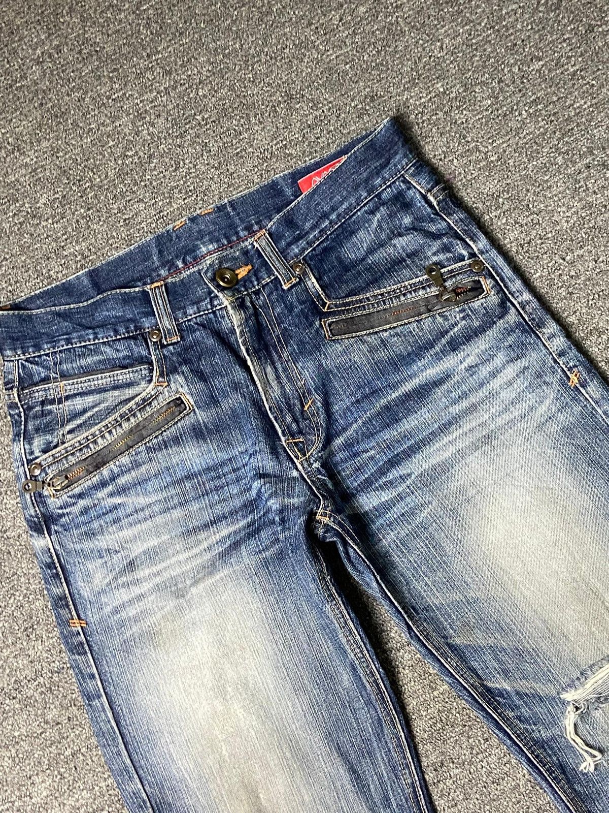 Japanese Brand × Other × Vintage AVAIL Brand Distressed Denim Ripped Jeans (132) Size US 33 - 10 Thumbnail