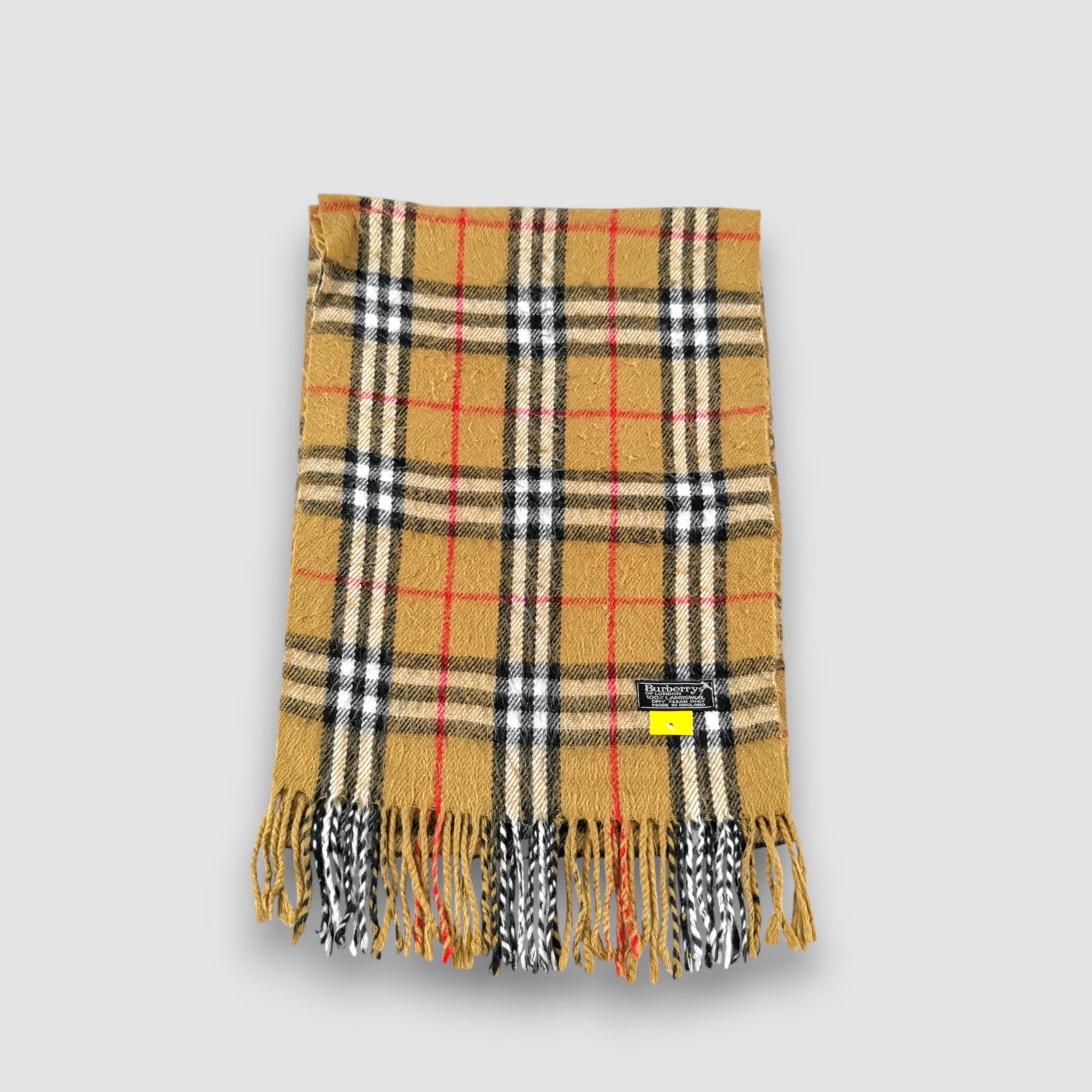 Burberry Vintage Burberry Scarf Muffler Wool Fringe Winter Scarves Size ONE SIZE - 2 Thumbnail