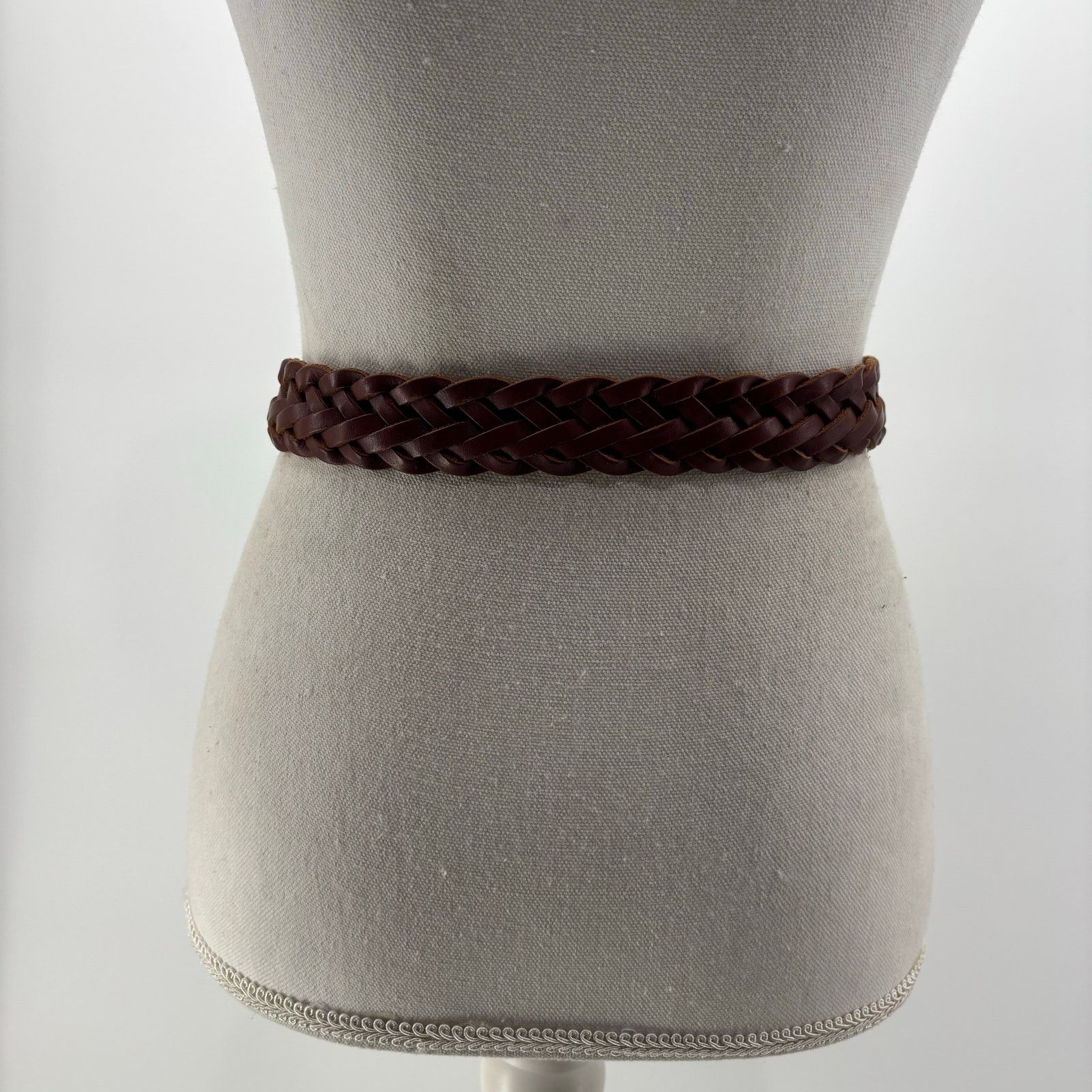 Other Torel Womens S Braided Leather Belt USA Boho Weaved Braided Size ONE SIZE - 5 Thumbnail