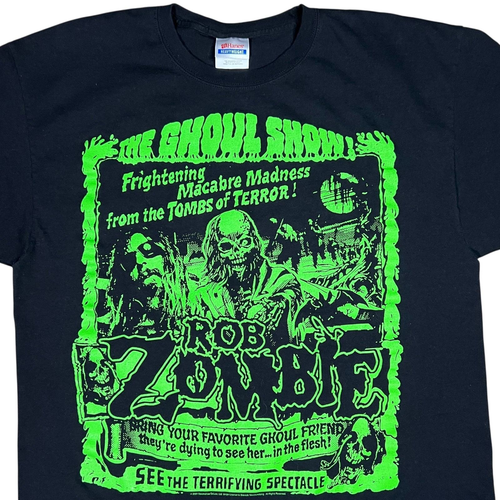 Band Tees × Hanes × Vintage vintage 2009 Hanes Rob Zombie The Ghoul Show band tee (L) Size US L / EU 52-54 / 3 - 2 Thumbnail