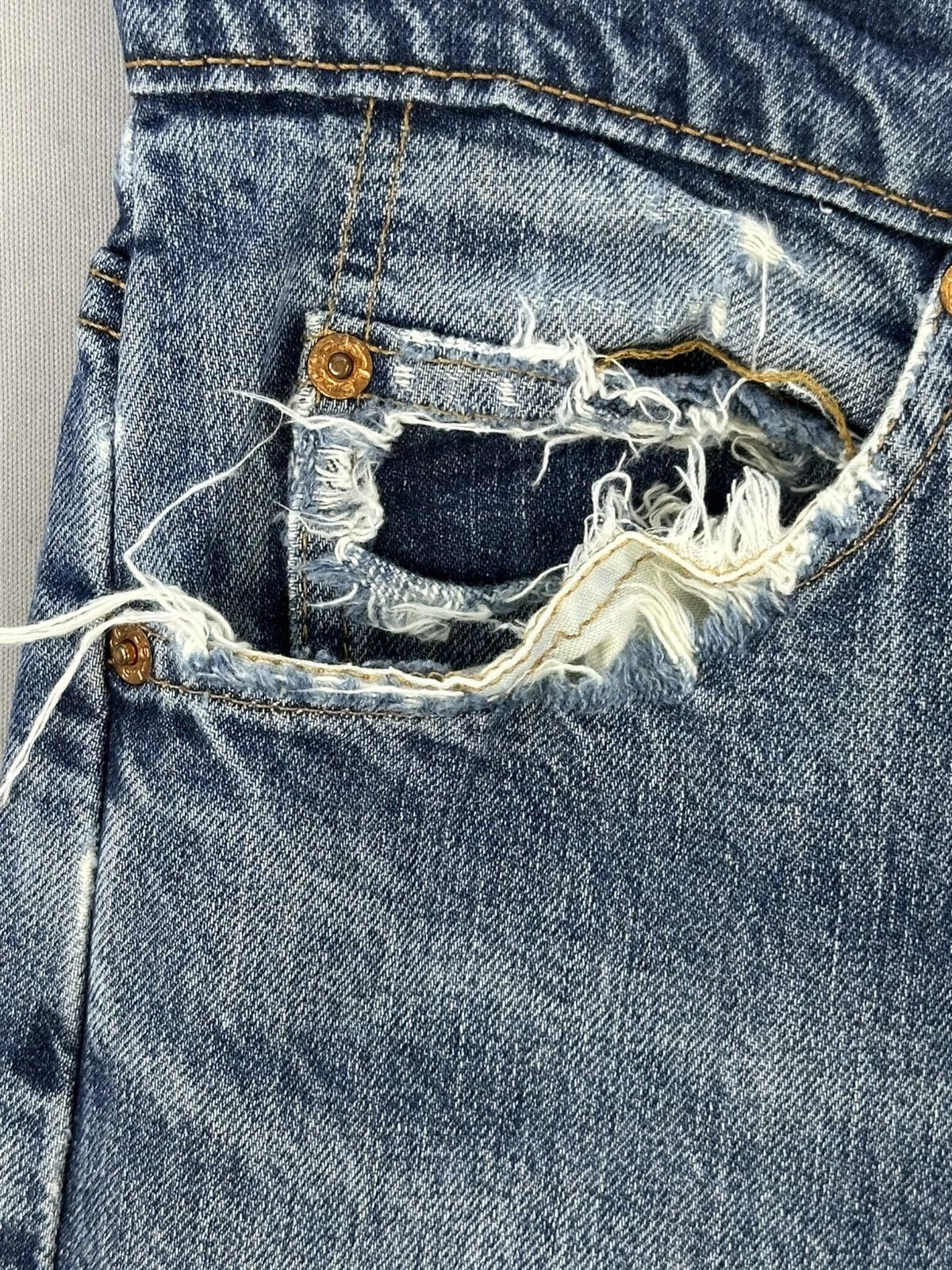 Levi's Vintage 90’s Levi’s 612 Orange Tab Distressed Jeans Size US 32 / EU 48 - 10 Thumbnail