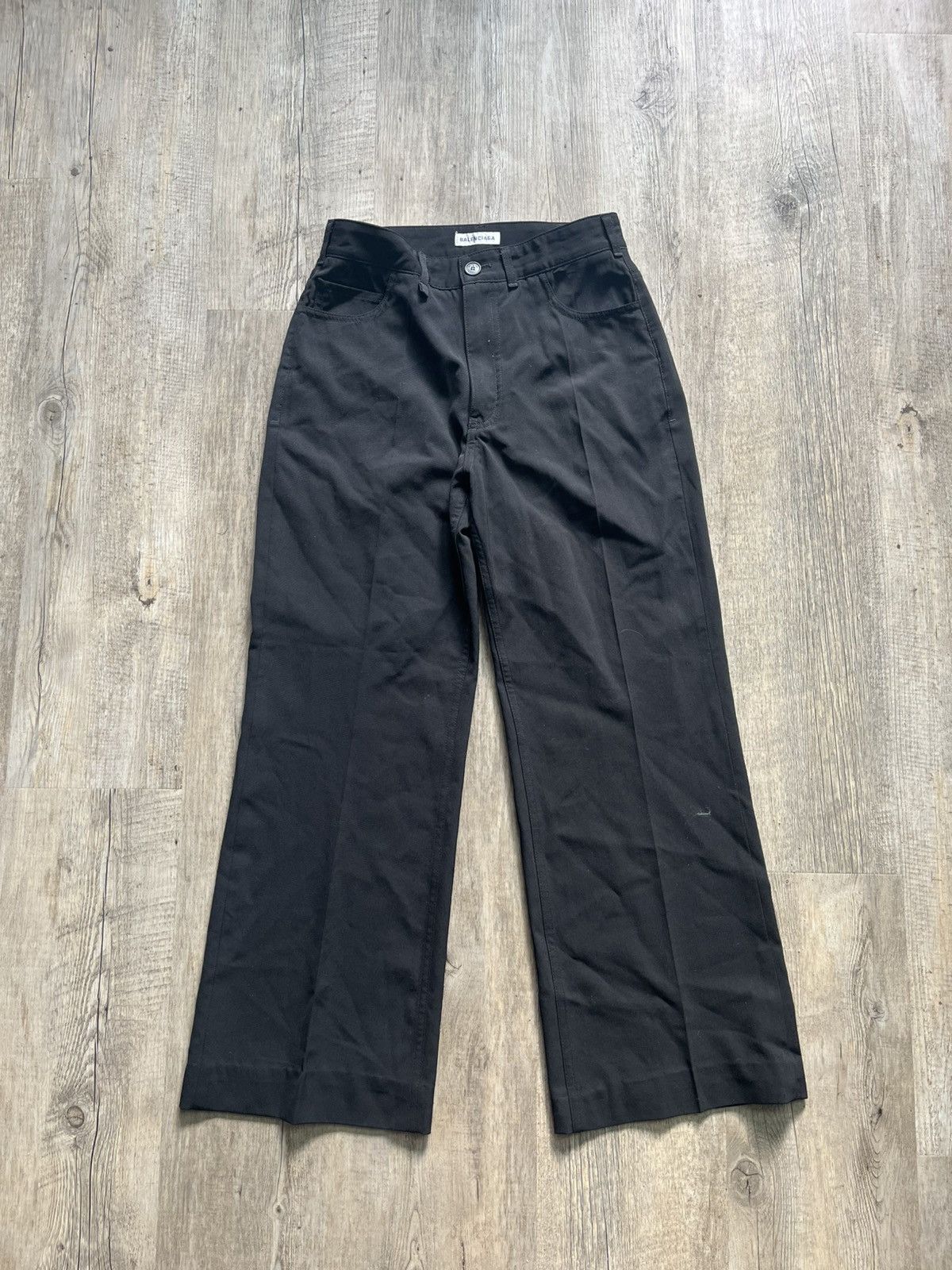 Balenciaga Sample Balenciaga wide suit Pants in Black Size US 26 / EU 42 - 1 Thumbnail