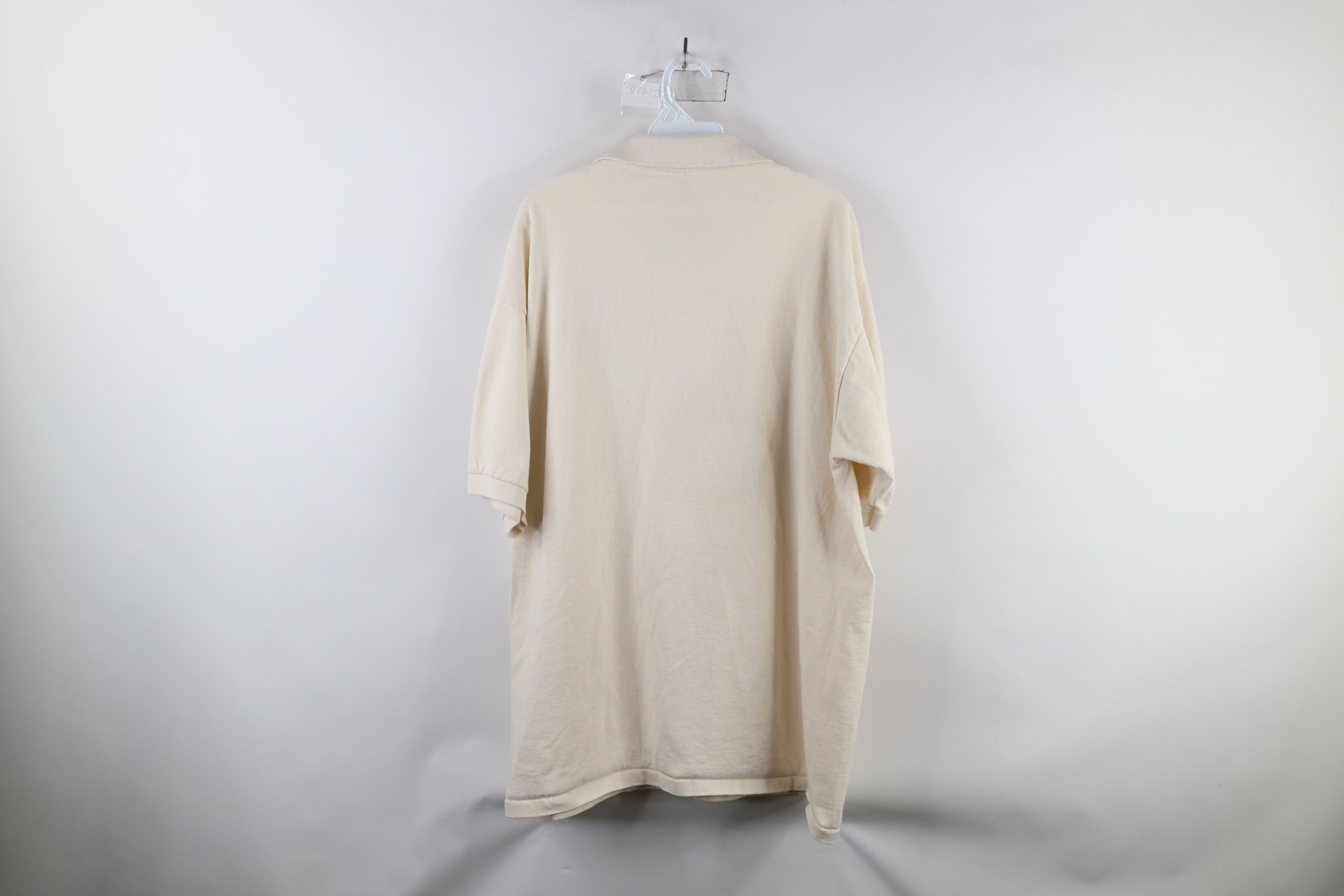 Vintage Vintage 90s Michigan Reading Program Polo Shirt Beige Size US XL / EU 56 / 4 - 8 Thumbnail