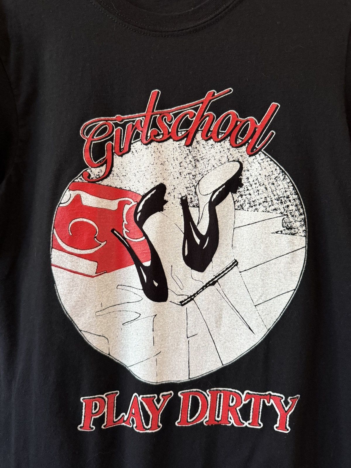 Band Tees Vintage Girlschool “Play Dirty” Tee Size US S / EU 44-46 / 1 - 2 Thumbnail