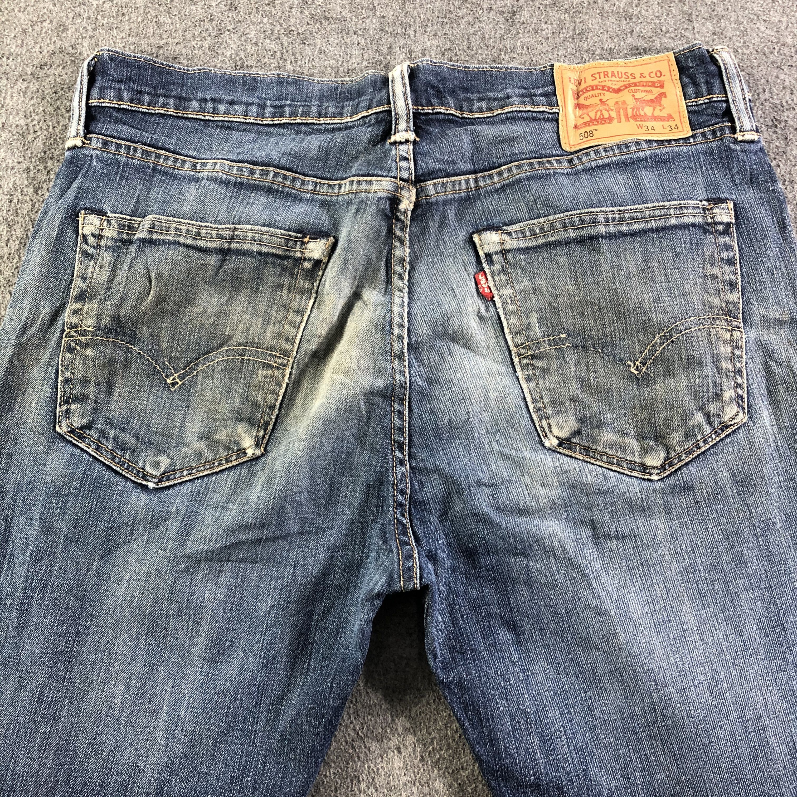 Levi's Vintage Blue Wash Levis 508 Jeans-J3137 Size US 35 - 4 Thumbnail