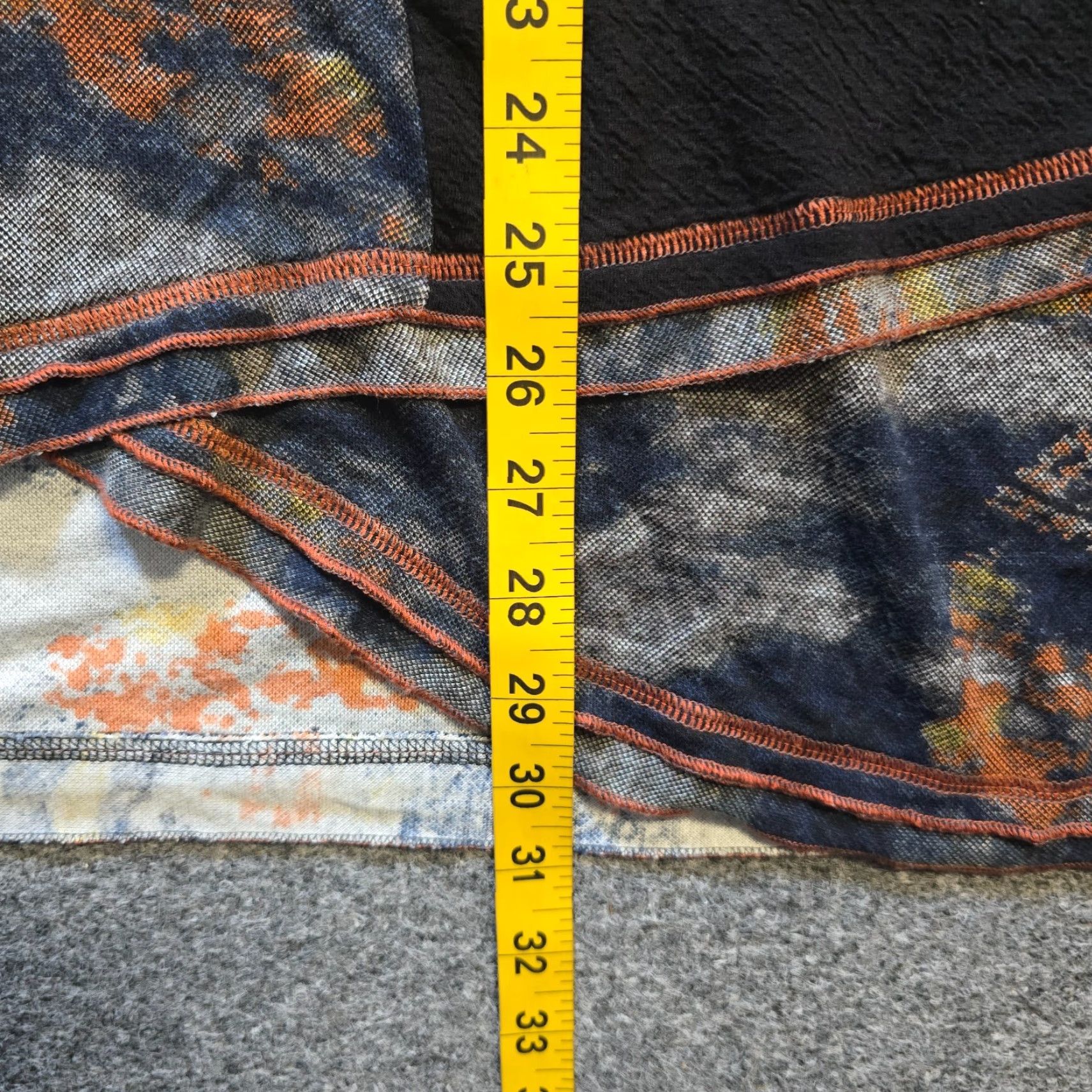 Vintage Parsley And Sage Top Womens Size 1X Black Tie Dye Cowl Neck Artsy Stretch Casual Shirt Adults 1X Black Tie Dye Artsy Stretch Cowl Neck Casual Womens Size XL / US 12-14 / IT 48-50 - 6 Thumbnail