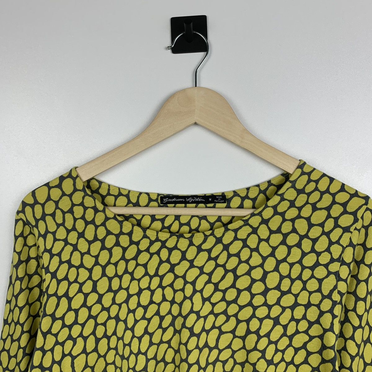 Gudrun Sjoden Gudrun Sjoden Polka Dot Long Sleeve Top Size M Yellow Y2K Size M / US 6-8 / IT 42-44 - 3 Thumbnail