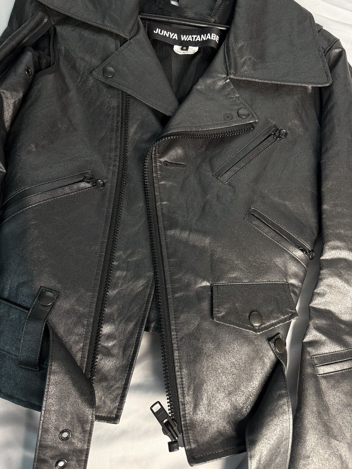 Junya Watanabe Junya Watanabe Metallic Biker Jacket Size S / US 4 / IT 40 - 2 Thumbnail