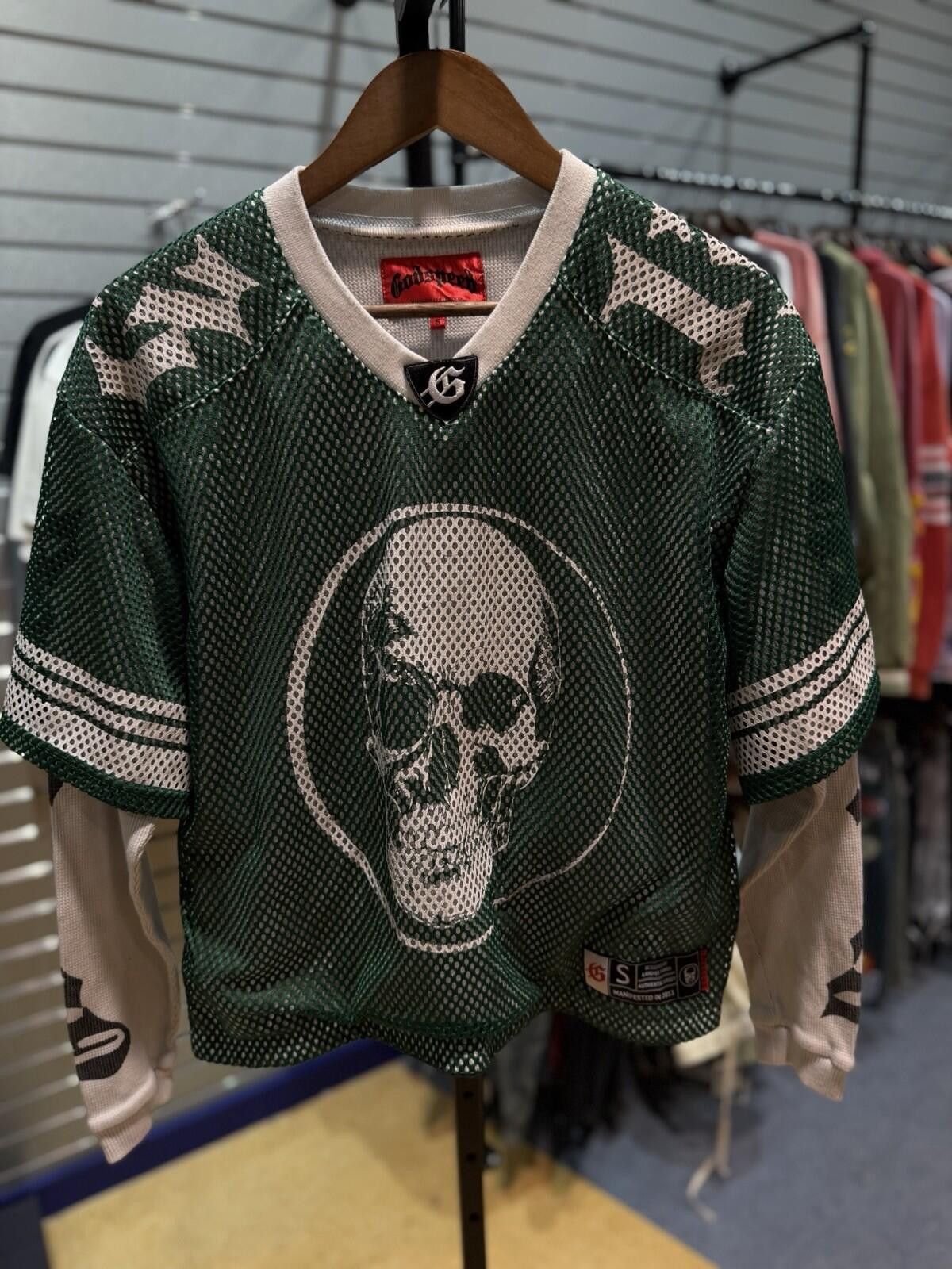Godspeed God Speed TD Green Yellow White Layered jersey Size (Small) Size ONE SIZE - 5 Thumbnail