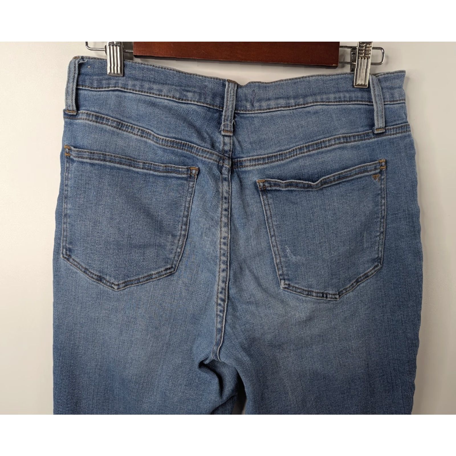 Madewell Madewell Jeans Cali Demi-Boot 5-Pocket Denim Mid Rise Slim Boots Blue Women Size 28 Size 28" / US 6 / IT 42 - 6 Thumbnail