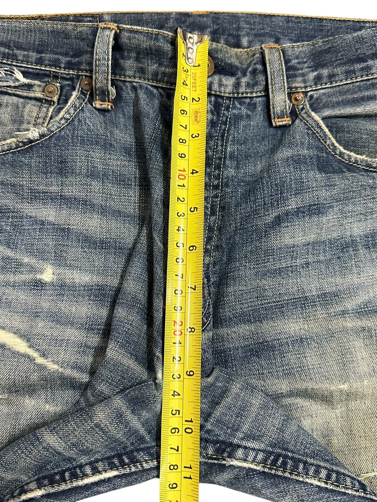 Levi's Vintage 90s Levis 503 Blue Mud Wash Style Distressed Jeans Size US 32 / EU 48 - 16 Thumbnail
