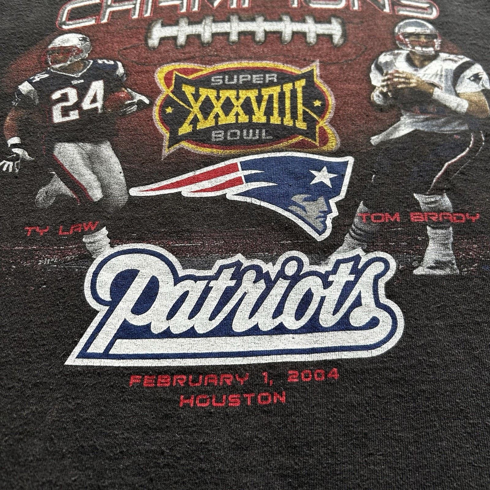 NFL Vintage New England Patriots T Shirt XS NFL 2004 Super Bowl Size US L / EU 52-54 / 3 - 3 Thumbnail