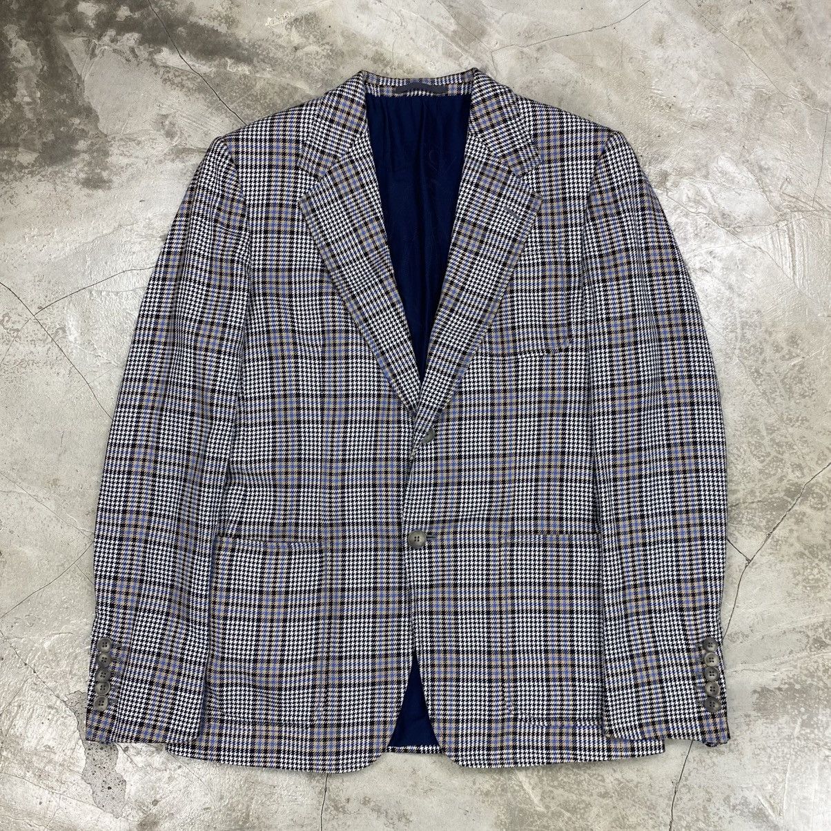 Gucci Tailored Houndstooth Tartan Blazer Size 48S - 1 Thumbnail