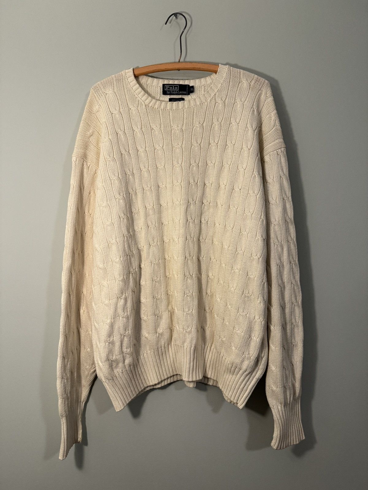 Polo Ralph Lauren Polo Ralph Lauren Cable Knit Sweater ERD Grunge RRL Bode Size US XL / EU 56 / 4 - 8 Thumbnail