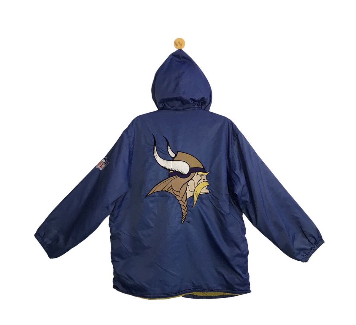 NFL NFL Viking Team Hooded Jacket Quilted Padded Inner Big Logo Size US XL / EU 56 / 4 - 1 Thumbnail