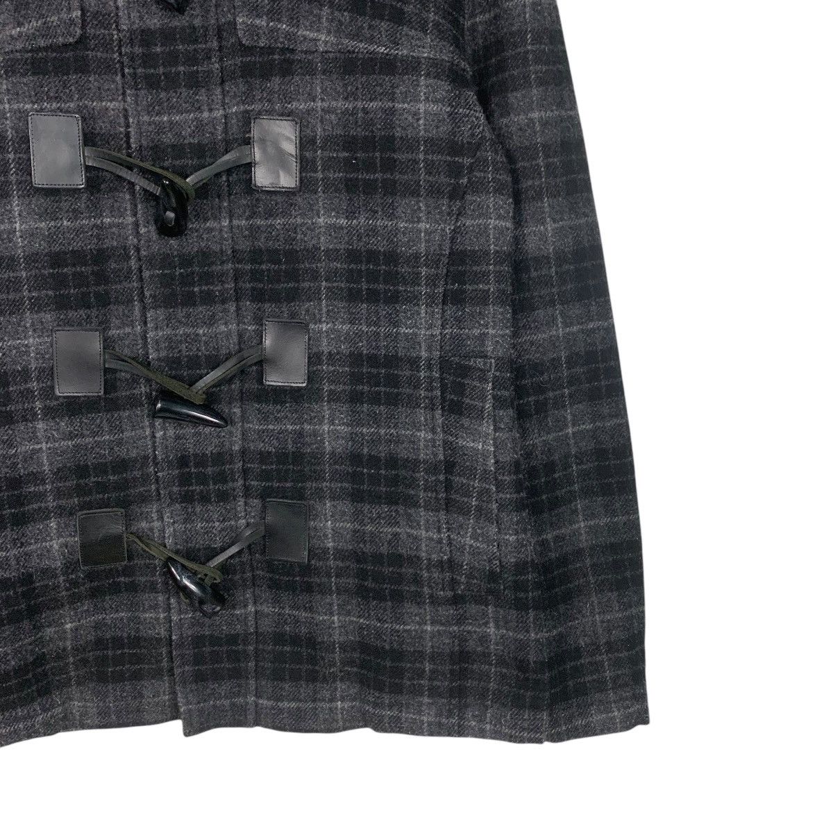 Katharine Hamnett London HAMNETT Coat Checked Wool Duffle Coat #1796-C15 Size US M / EU 48-50 / 2 - 4 Thumbnail