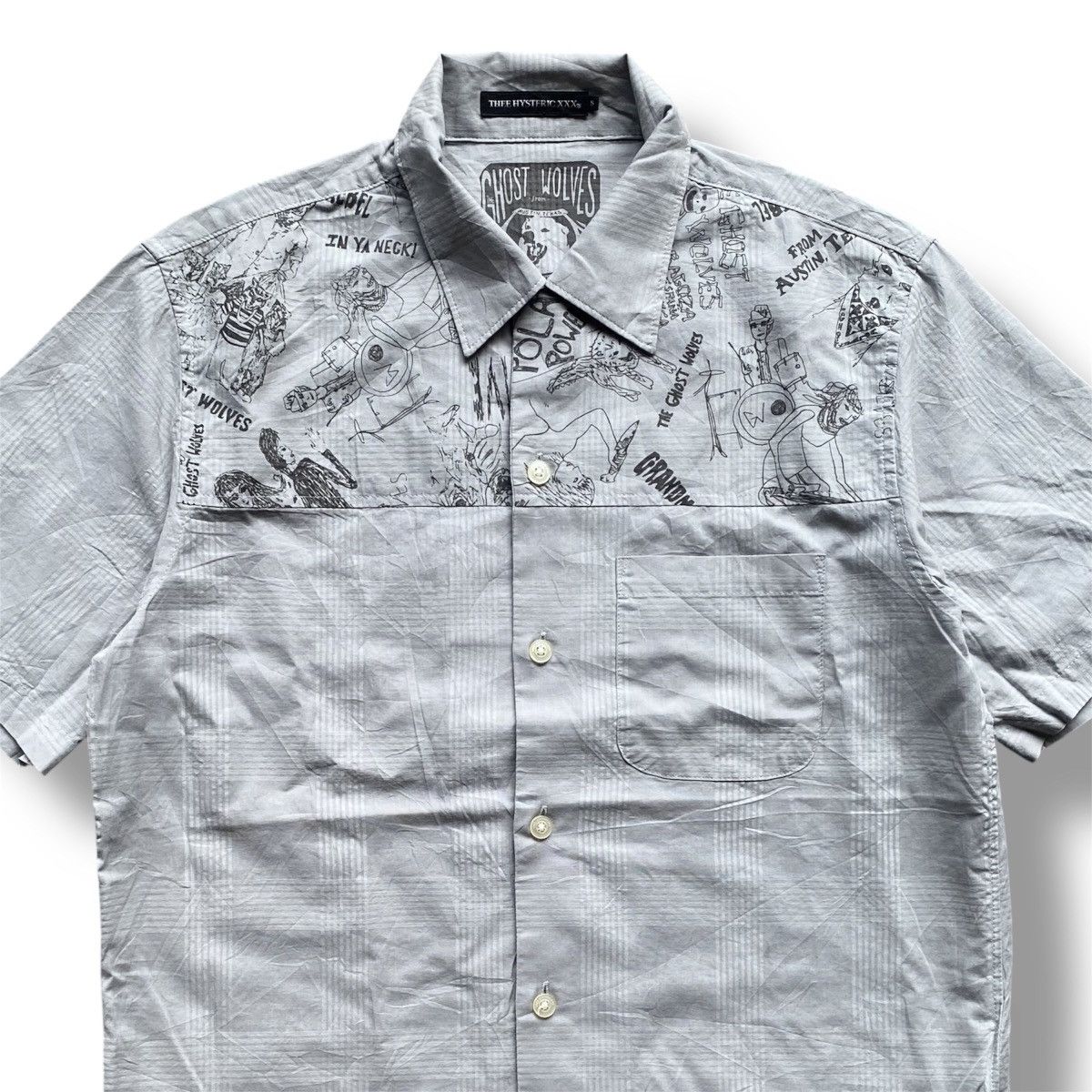 Hysteric Glamour 🔥HYSTERIC GLAMOUR x THE GHOST WOLVES SHIRT. Size US S / EU 44-46 / 1 - 5 Thumbnail