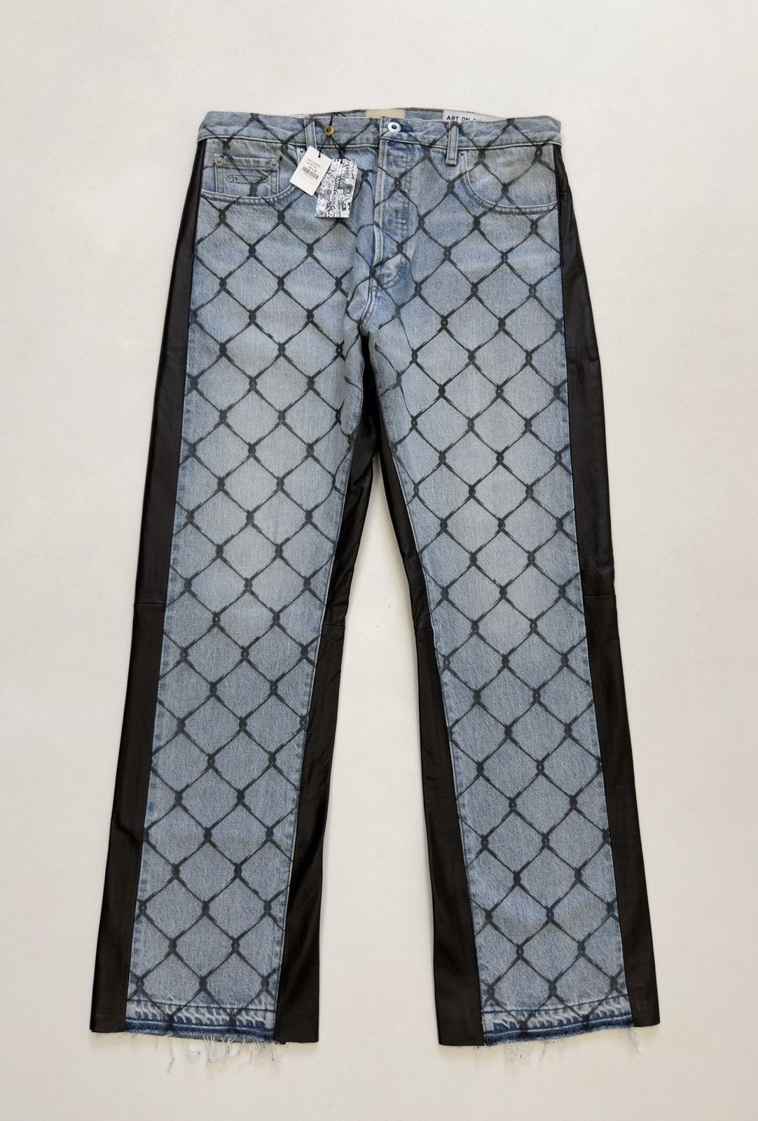 Gallery Dept. ‘Cage Ventura’ Print Washed Blue Jeans Size US 32 / EU 48 - 1 Thumbnail