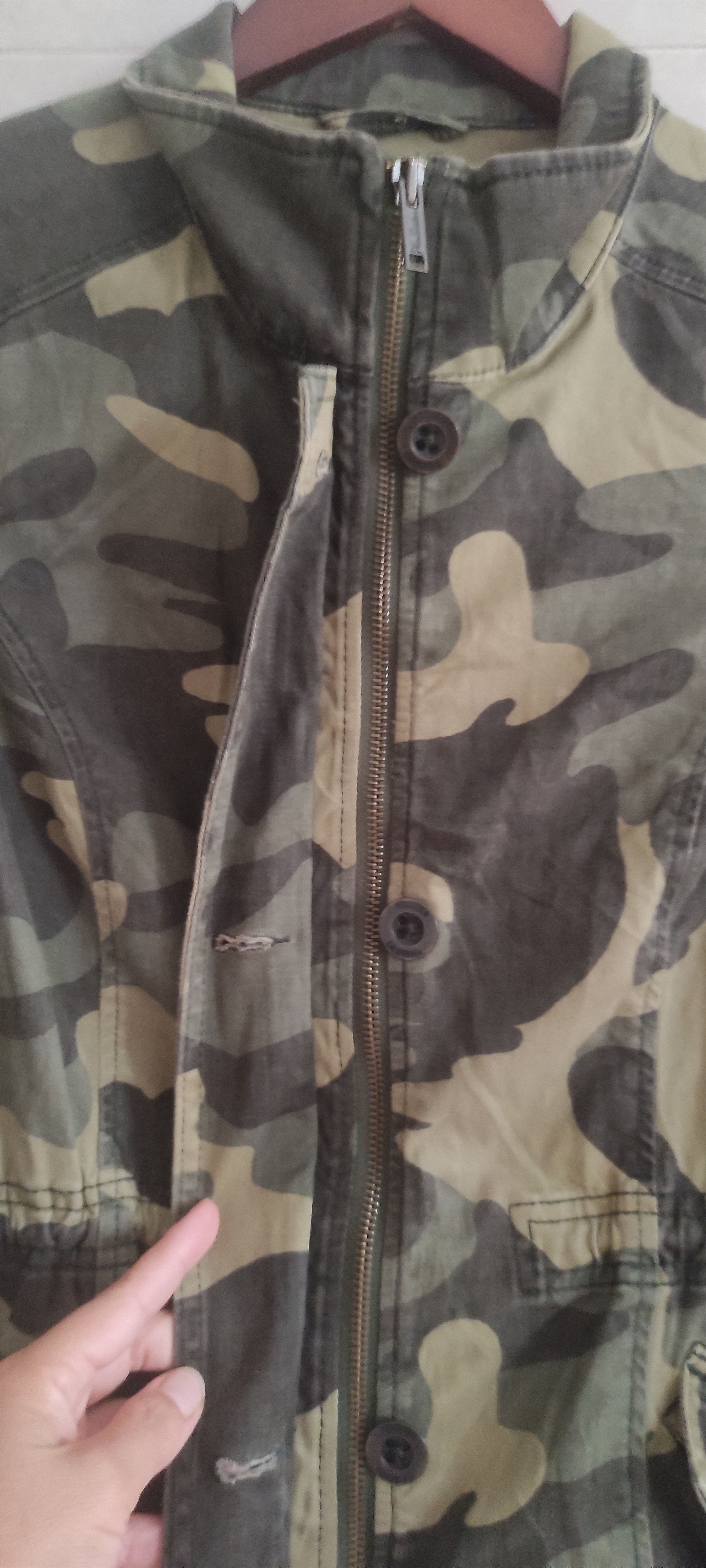 Hollister Hollister Utility Military Style Camo Camouflage Jacket Size S / US 4 / IT 40 - 9 Thumbnail