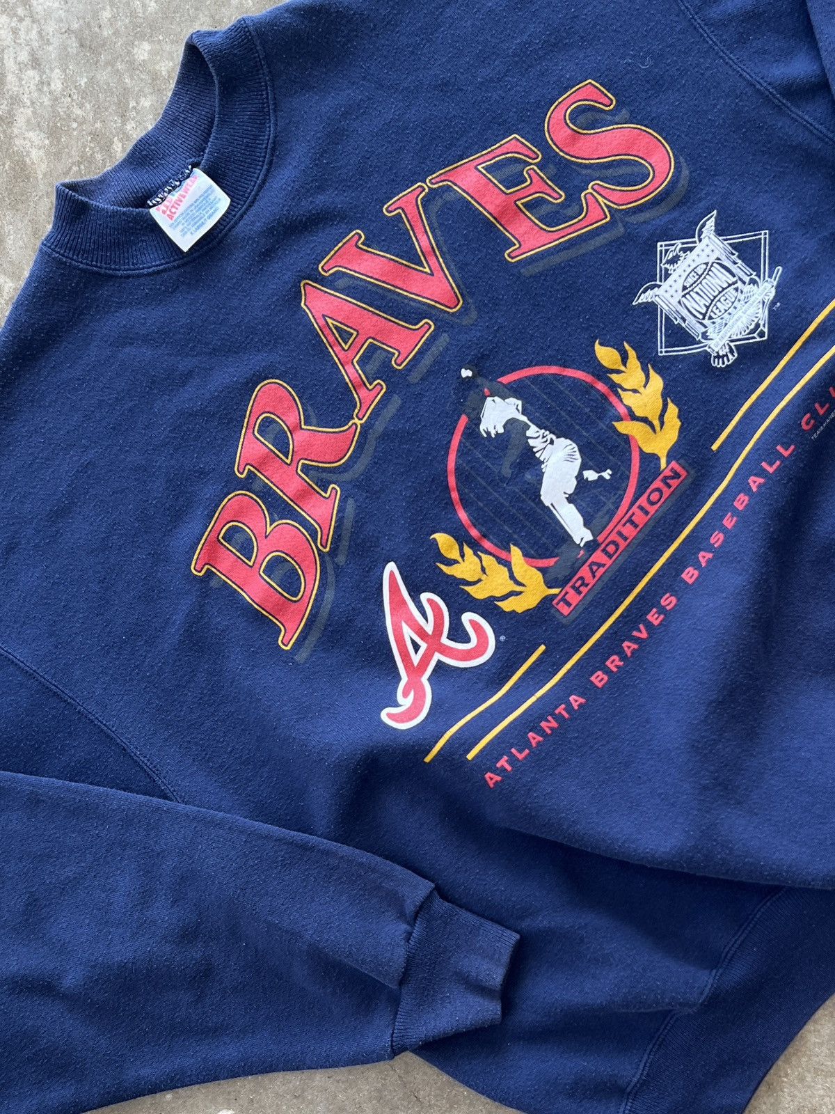 MLB Vintage 1994 MLB Atlanta Braves Baseball Club Crewneck XL Size US XL / EU 56 / 4 - 1 Thumbnail
