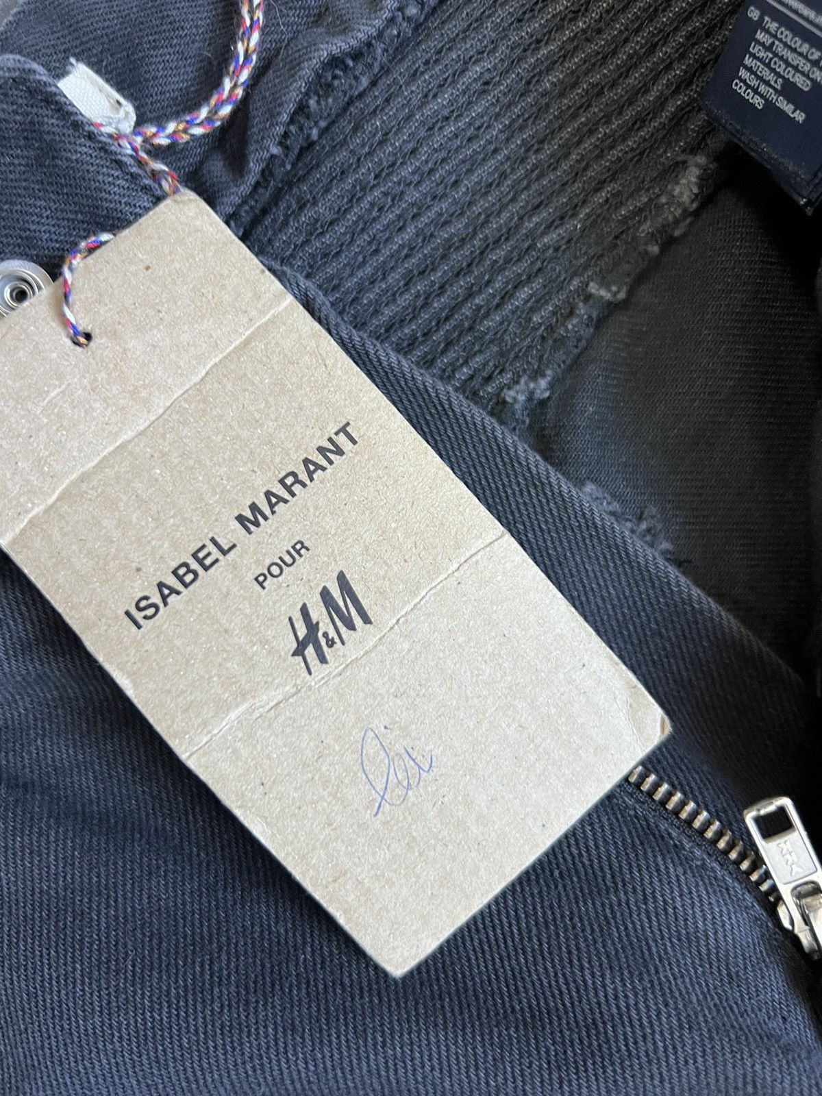 H&M × Isabel Marant Balmain SLP type Isabel Marant Hm Biker zippered waxed denim Size US 34 / EU 50 - 11 Thumbnail