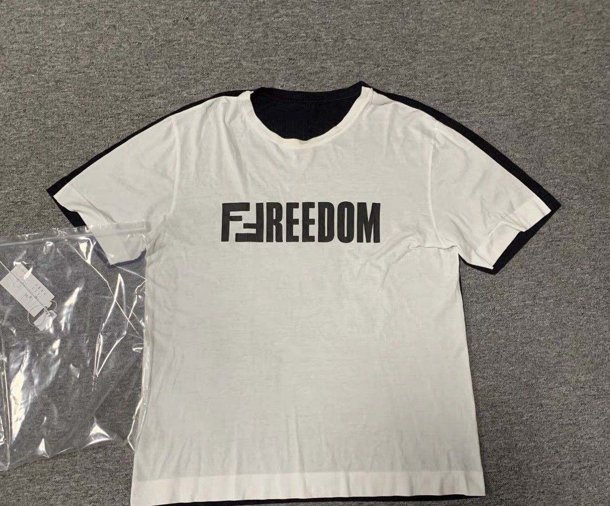 Fendi Fendi Letter Print Spliced T-shirt J16 Size US M / EU 48-50 / 2 - 1 Thumbnail