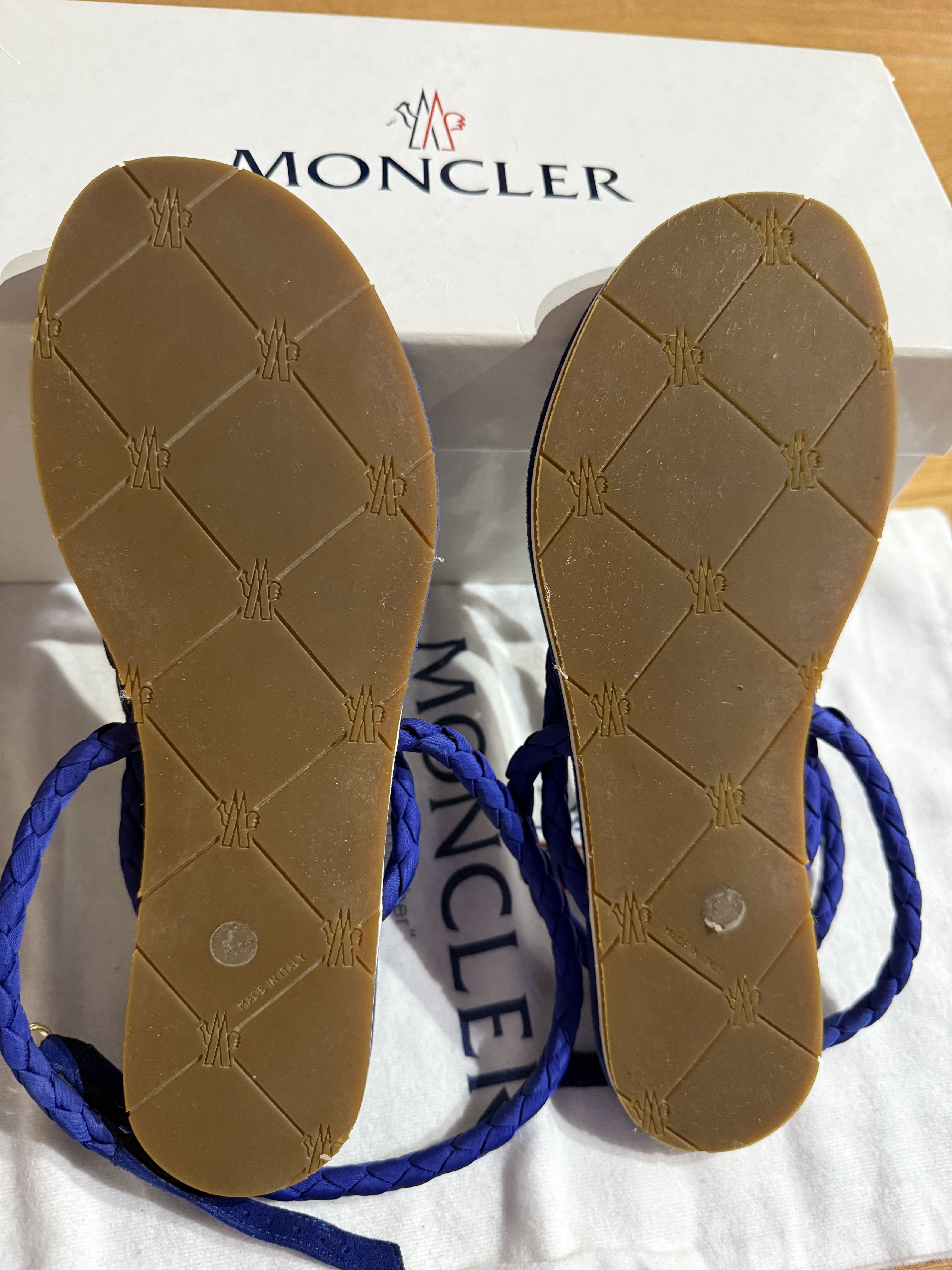 Moncler Blu sandals Moncler Size US 6 / IT 36 - 4 Thumbnail