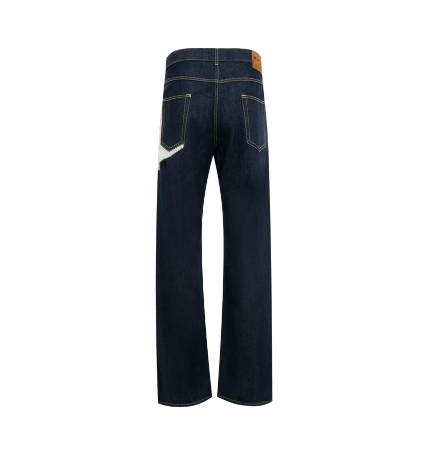 Marni o1h1sh11224 Mohair Patch Jeans in Black Size US 36 / EU 52 - 2 Thumbnail