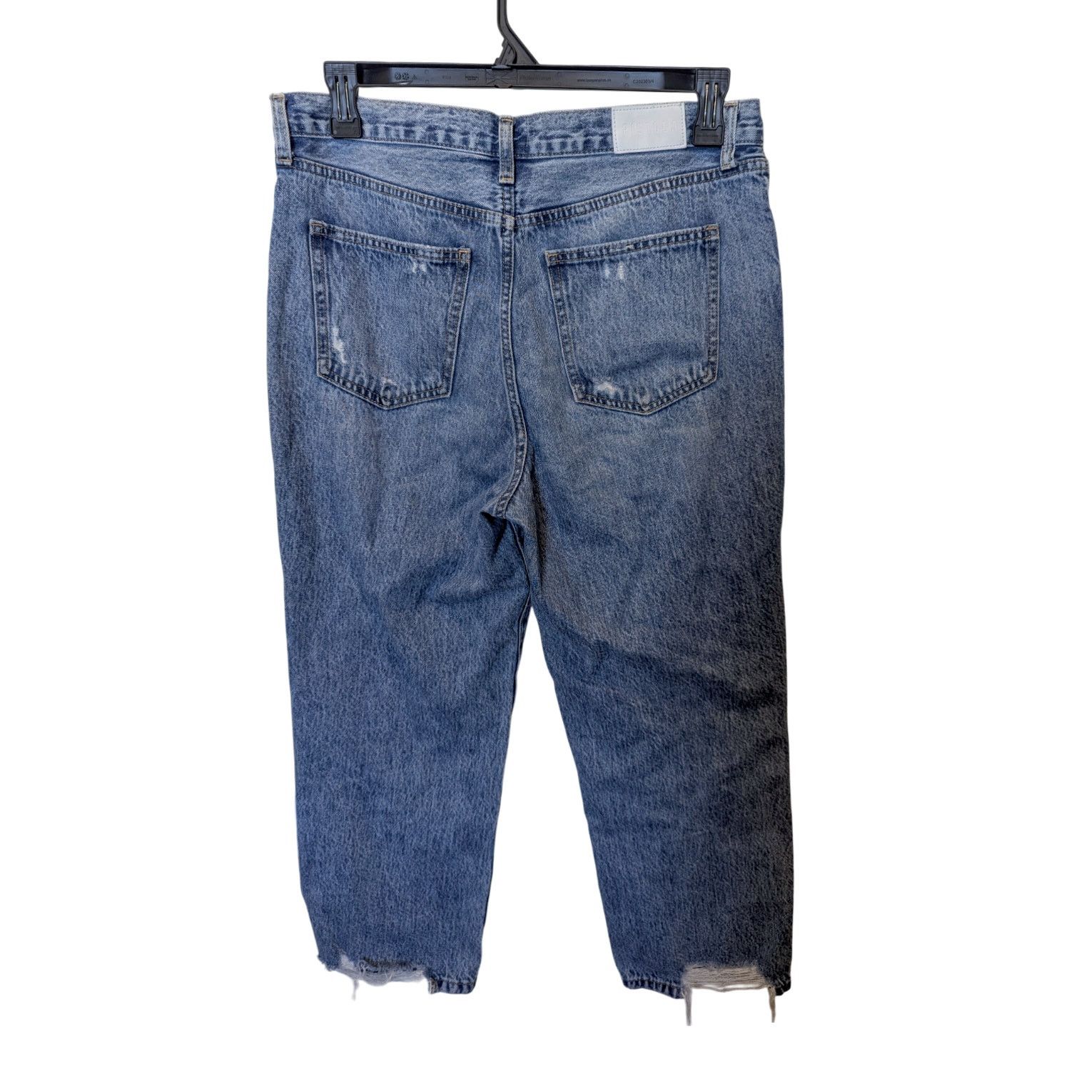Pistola Pistola Cassie High Rise Straight Crop Distressed Jeans Size 31" - 4 Thumbnail