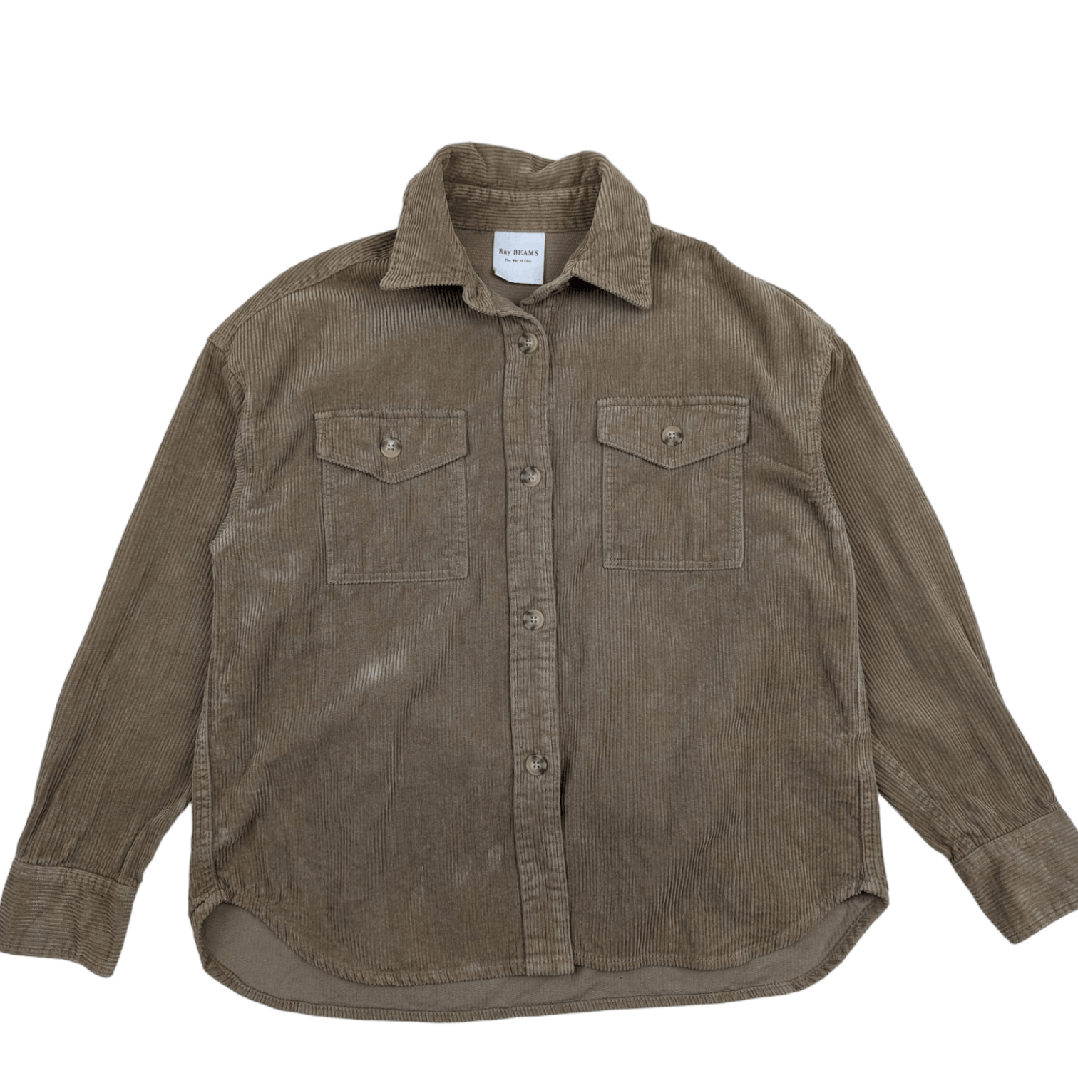 Beams Plus RAY BEAMS Corduroy Button Up Shirt Flannel Cowboy Style Size L / US 10 / IT 46 - 3 Thumbnail