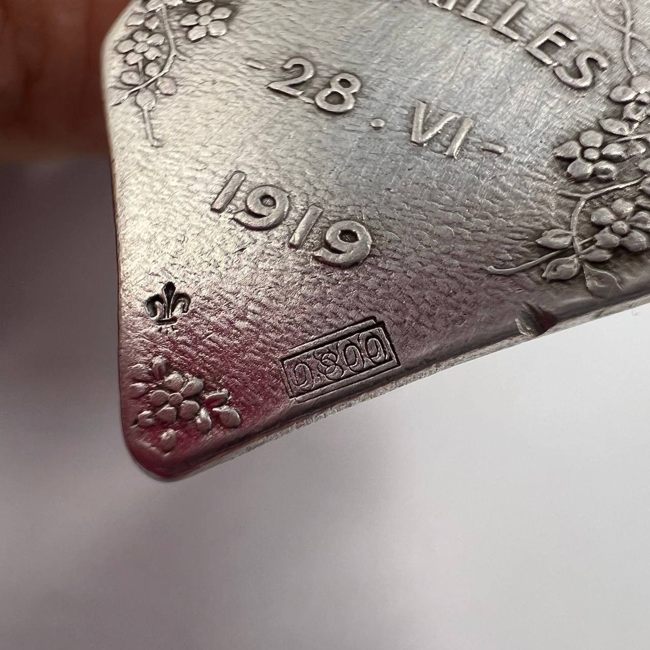 Vintage Vintage 800 Silver Bracelet PAX 1919 Versailles Marked Size ONE SIZE - 5 Thumbnail