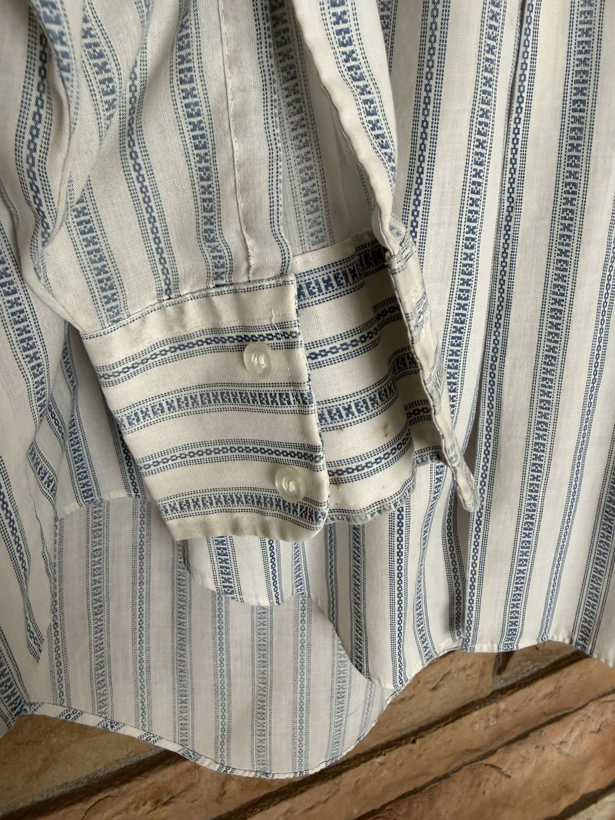 Vintage Vintage 70s Westvale Striped Button Up Collared Shirt Size US L / EU 52-54 / 3 - 6 Thumbnail