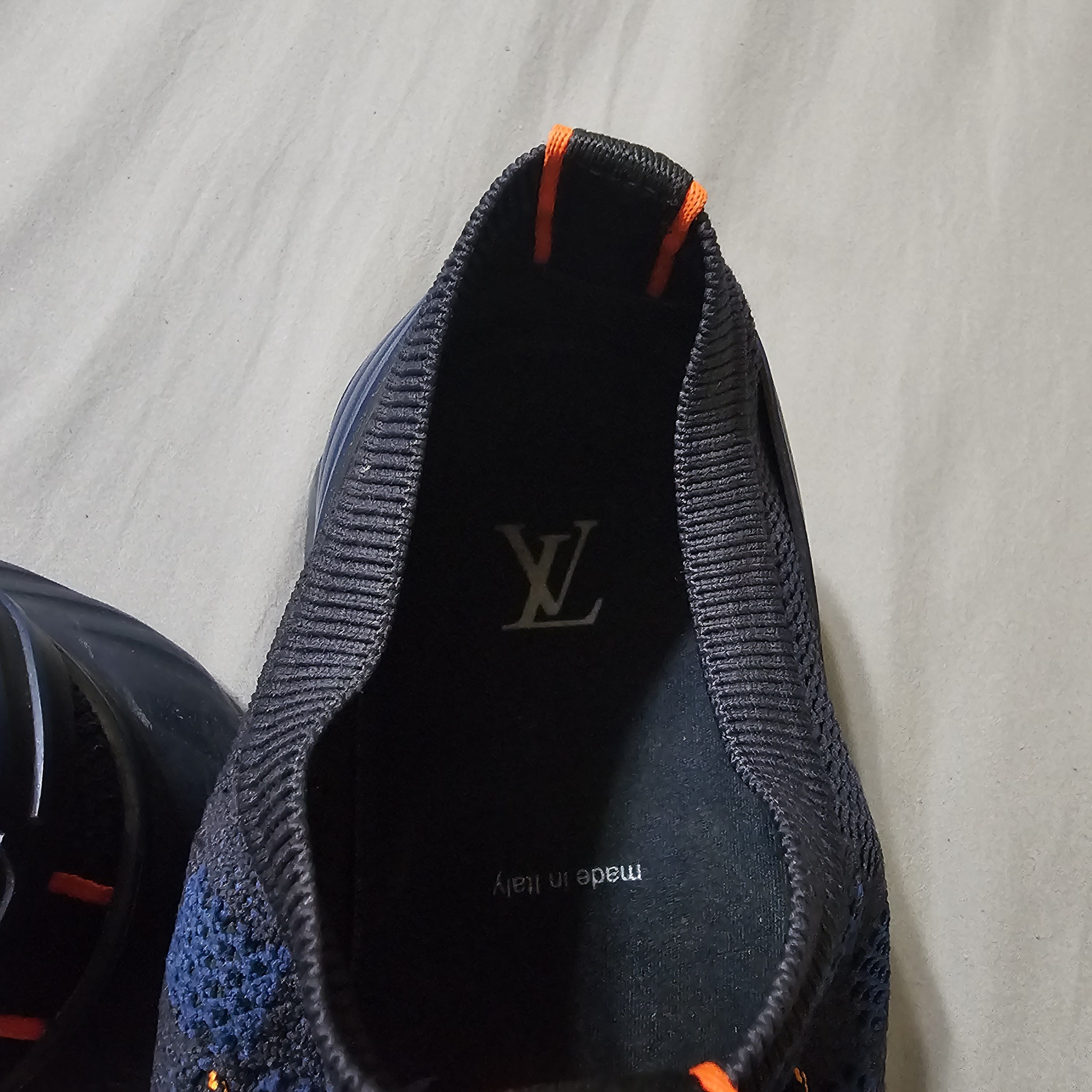 Louis Vuitton Louis Vuitton Navy Blue/Black Damier Knit Sneaker US 10.5 Size US 10.5 / EU 43-44 - 11 Thumbnail