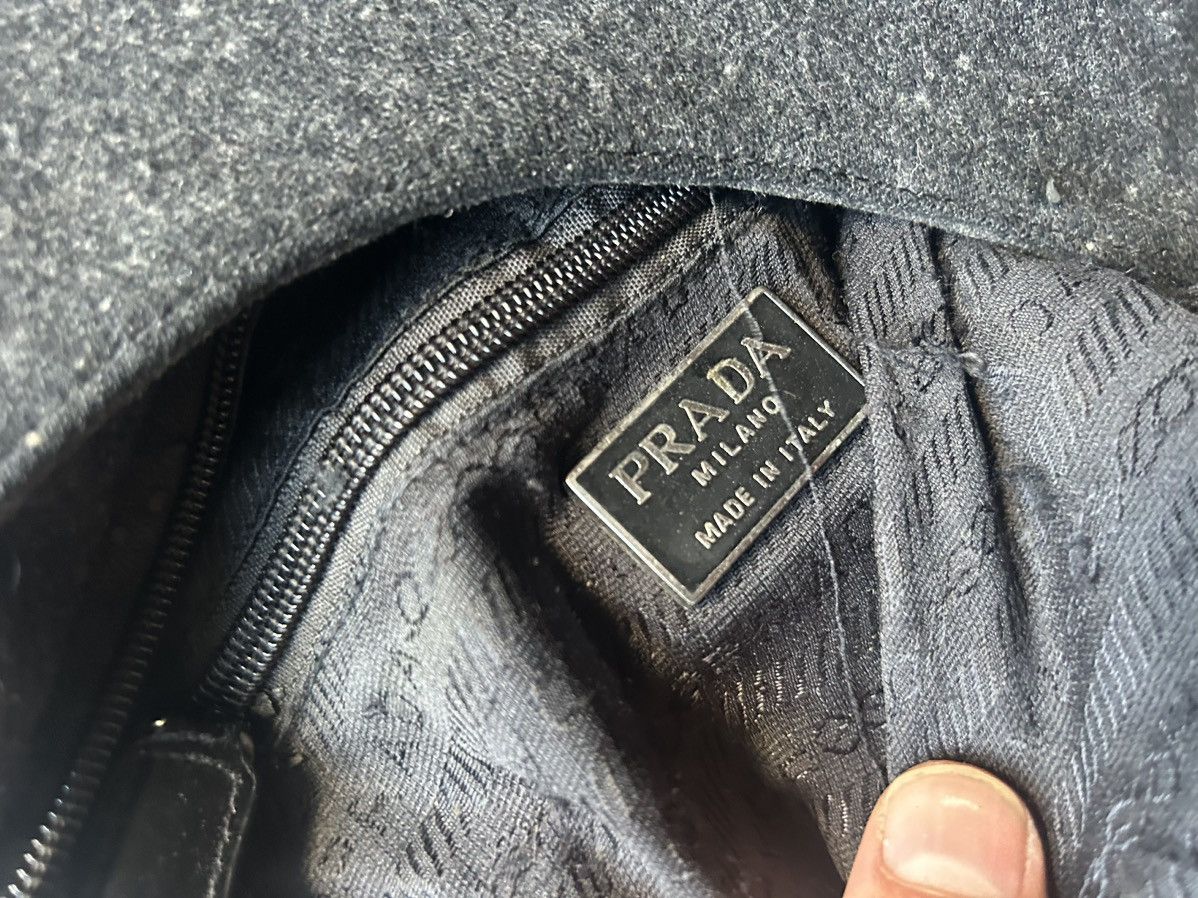 Prada Prada Hobo Shoulder Bag in Wool and Nylon Size ONE SIZE - 5 Thumbnail