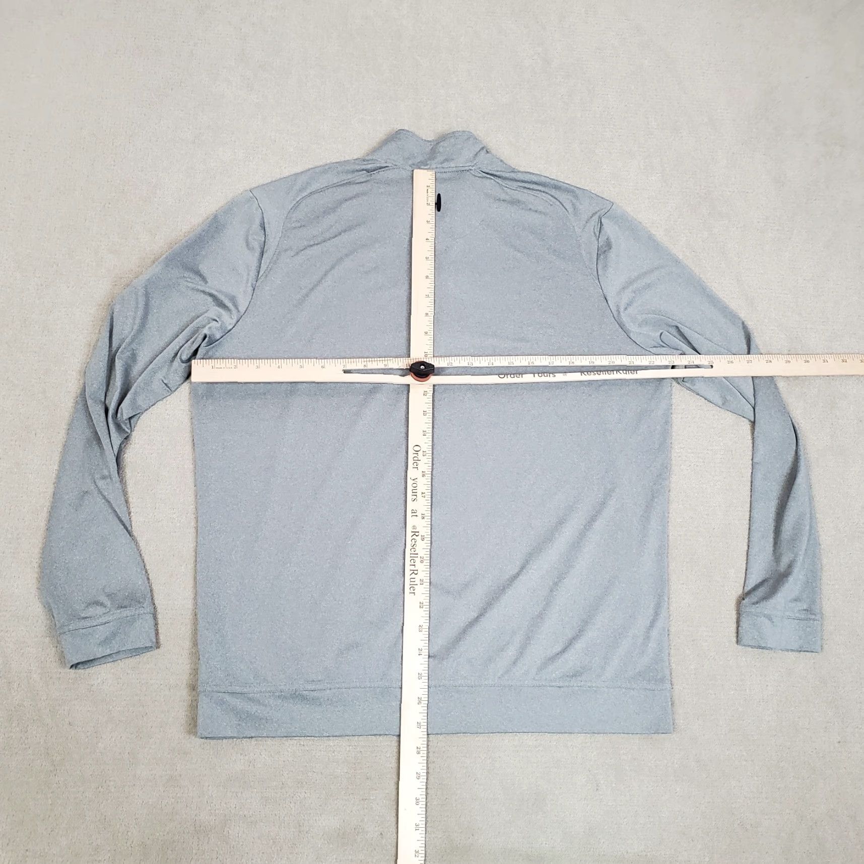 johnnie-O Johnnie-O Pullover Mens Large Gray Quarter Zip Shirt Jacket Performance Stretch Logo Mock Neck Casual Shirt Jacket Mens L Gray 1/4 Zip Stretch Golf Size US L / EU 52-54 / 3 - 4 Thumbnail