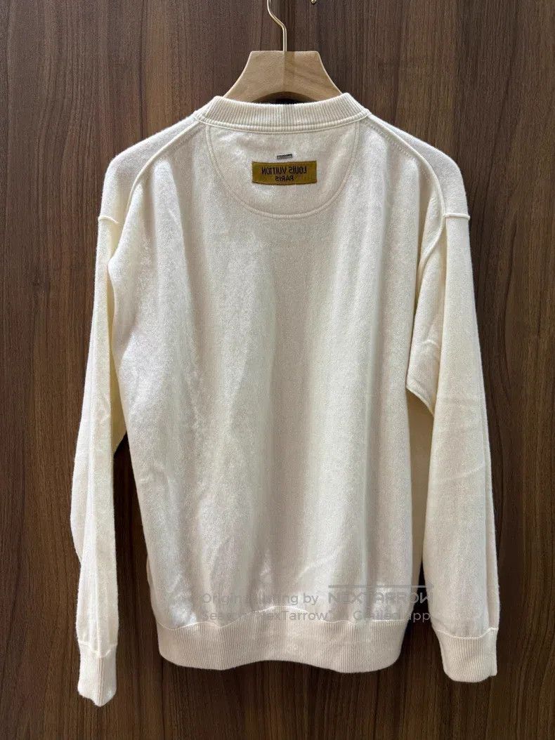 Louis Vuitton Louis Vuitton Off-white cashmere crewneck sweater Size US XS / EU 42 / 0 - 2 Thumbnail