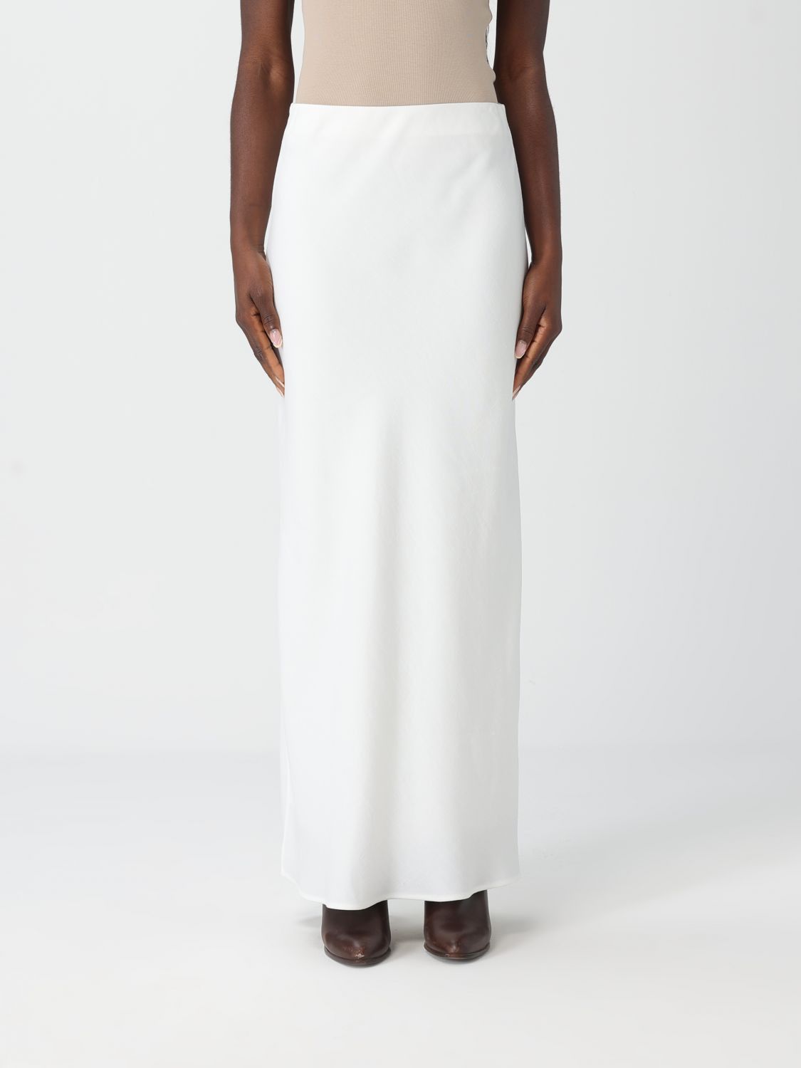 Brunello Cucinelli Brunello Cucinelli Skirt Woman White Size 32" / US 10 / IT 46 - 1 Thumbnail