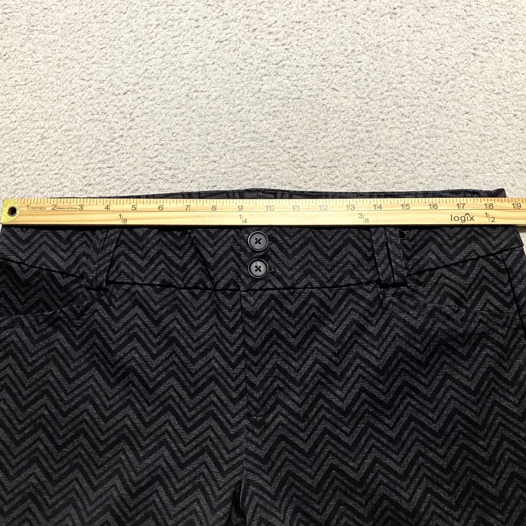 Torrid Torrid Womens Pants Gray Striped Ankle Trouser Business Casual Size 18 Plus Size 40" / US 18 - 7 Thumbnail