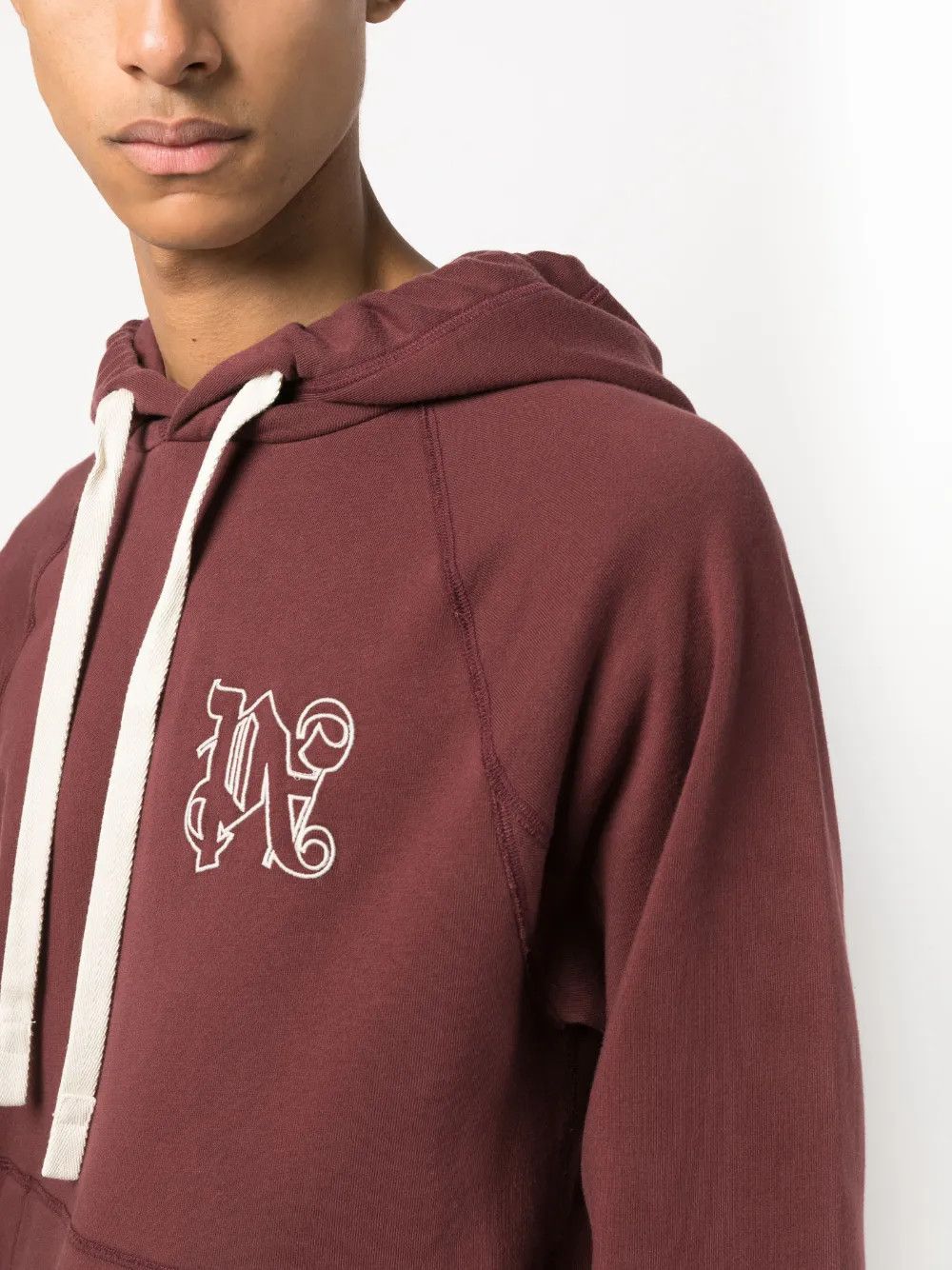 Palm Angels o1y0325 Logo Hoodie in Bordeaux Size US S / EU 44-46 / 1 - 2 Thumbnail