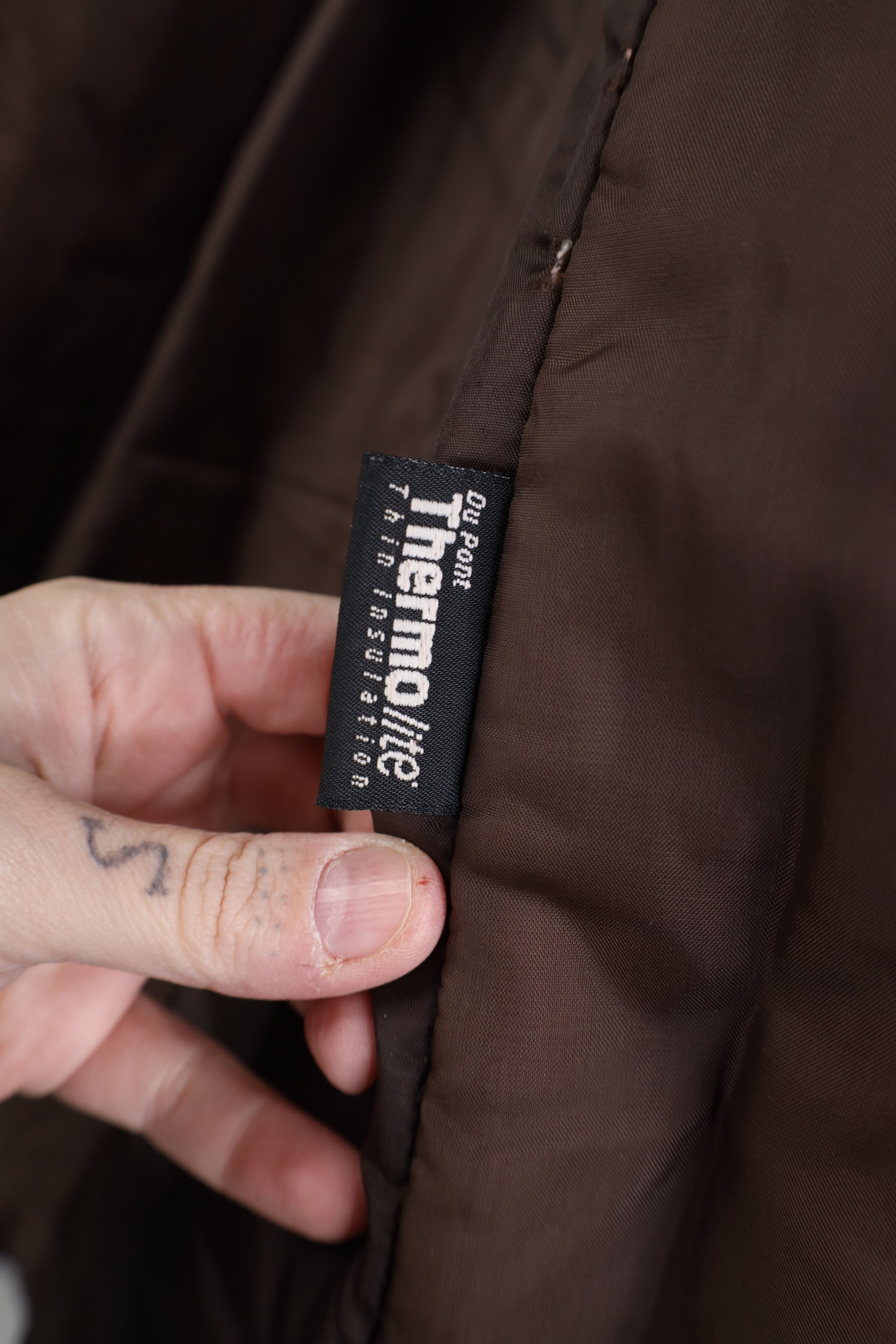 Vintage Vintage 90s Streetwear Leather Lined Jacket Coat Brown Size M / US 6-8 / IT 42-44 - 10 Thumbnail