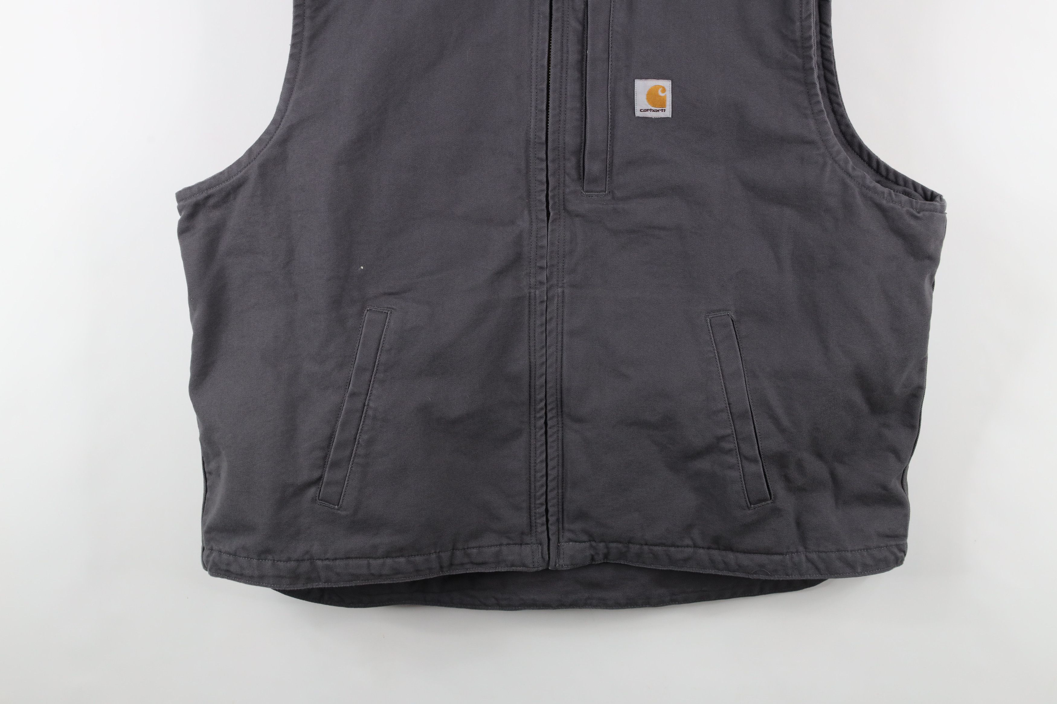 Carhartt × Vintage Vintage Carhartt Lined Sleeveless Hooded Vest Jacket Size US XXL / EU 58 / 5 - 3 Thumbnail