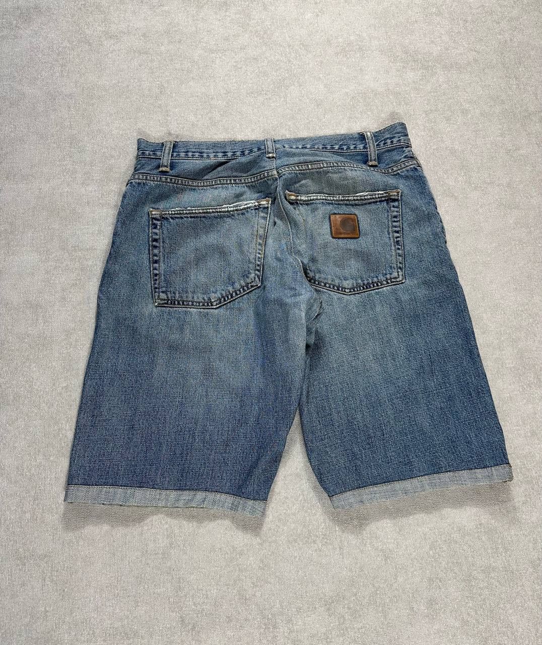 Carhartt Wip Vintage Carhartt Klondike Cut Of Denim Shorts Size US 33 - 1 Thumbnail