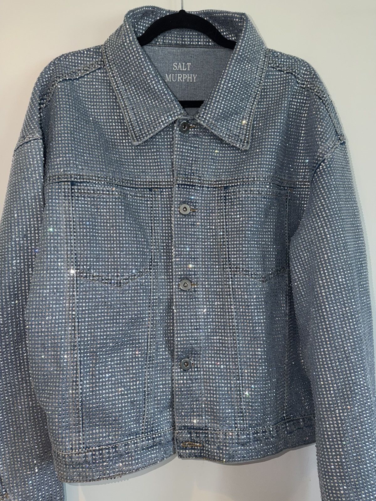 Other Salt Murphy Rhinestone Denim Jacket Size L Size US L / EU 52-54 / 3 - 1 Thumbnail