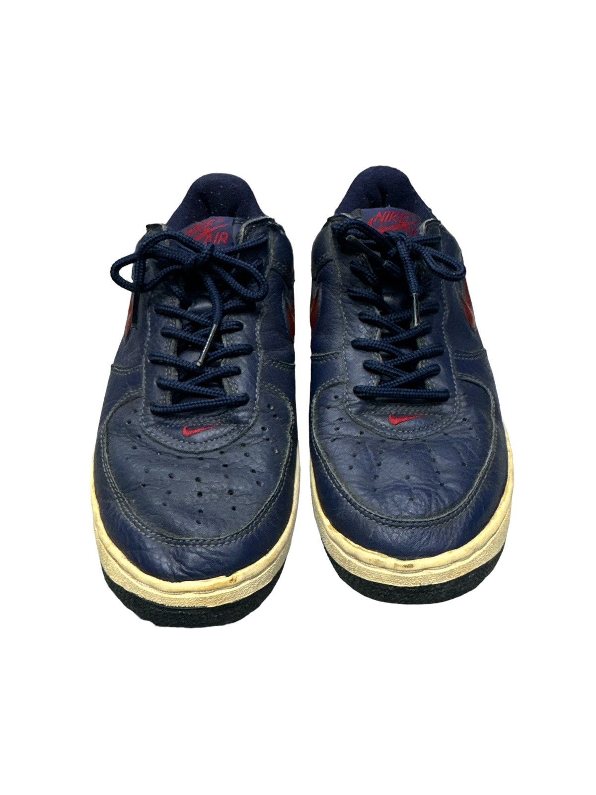 Nike 1997 NIKE AIR FORCE 1 SC MIDNIGHT NAVY VARSITY RED JEWEL Size US 7.5 / EU 40-41 - 2 Thumbnail