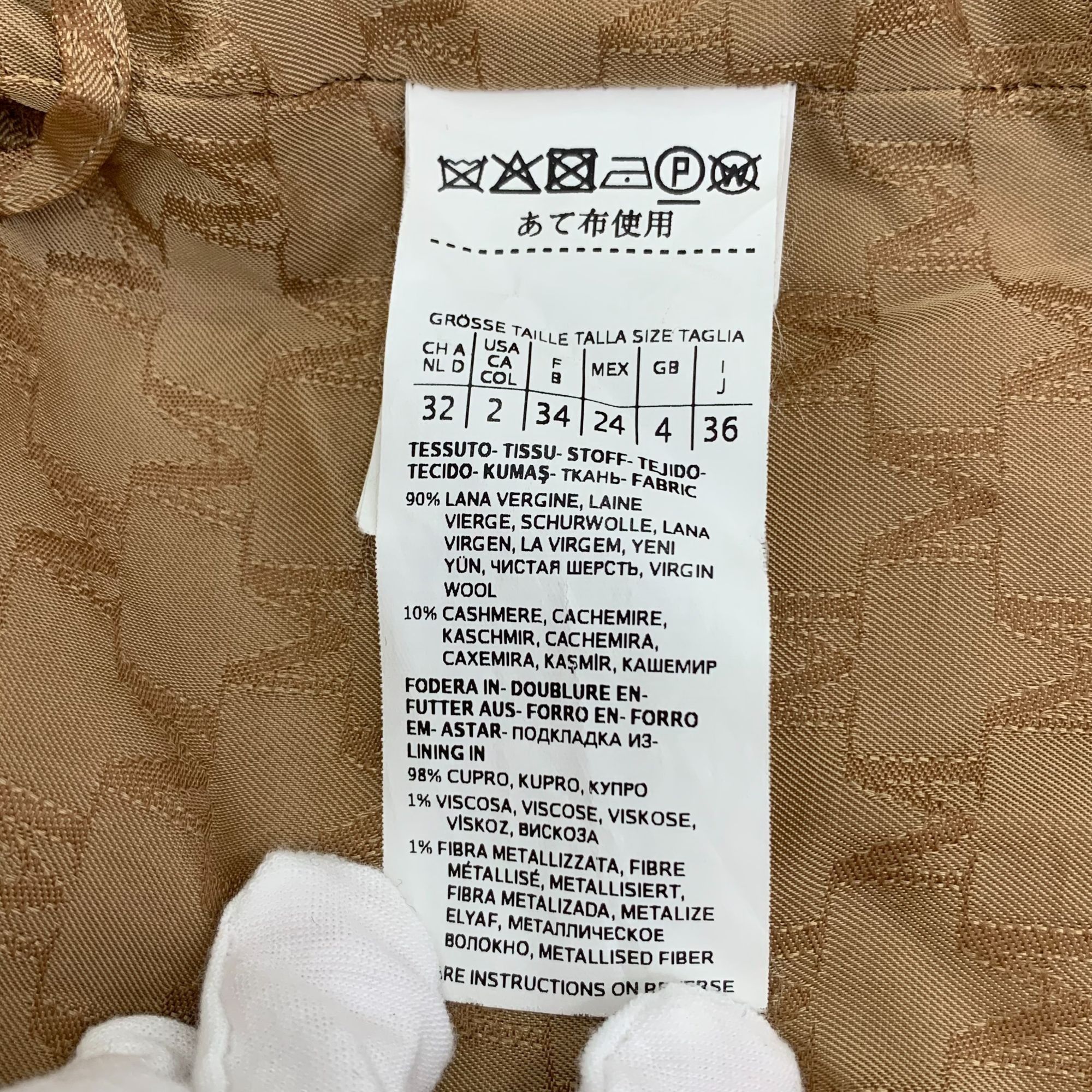 Max Mara Max Mara 101801 Series Brown Shearling Wool Double-Breasted Size XS / US 0-2 / IT 36-38 - 4 Thumbnail