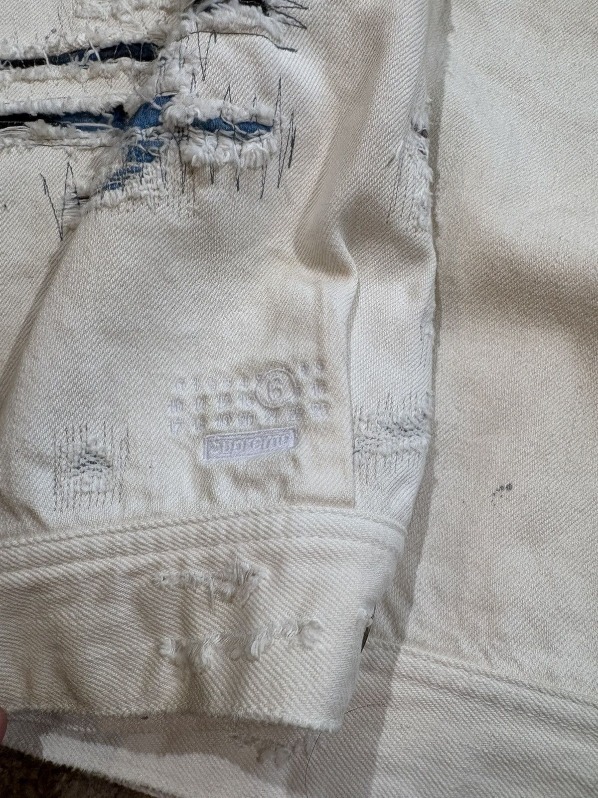 Maison Margiela × Supreme Supreme x Maison Margiela Selvedge Jacket (White) Size US L / EU 52-54 / 3 - 14 Thumbnail